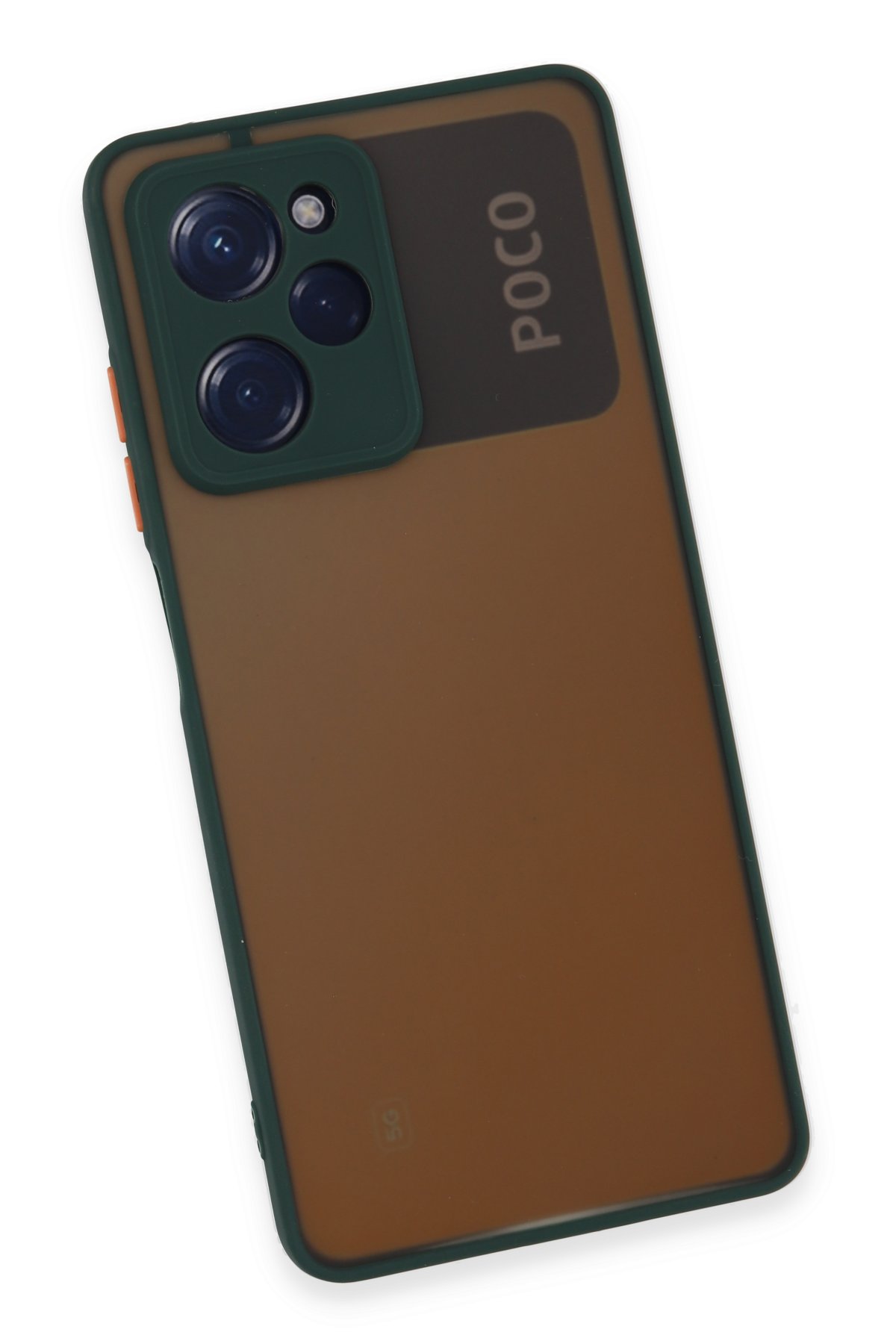 Newface Xiaomi Poco X5 Pro 5G Kılıf Nano içi Kadife Silikon - Koyu Yeşil