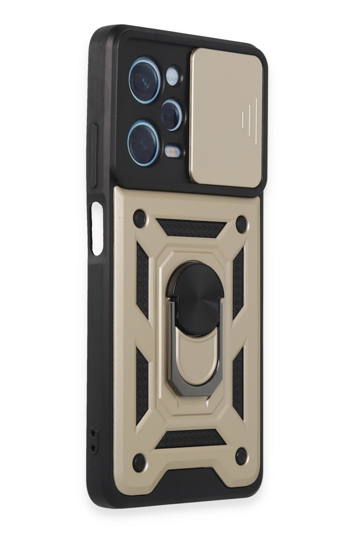 Newface Xiaomi Poco X5 Pro 5G Kılıf Sofya Yüzüklü Silikon Kapak - Yeşil