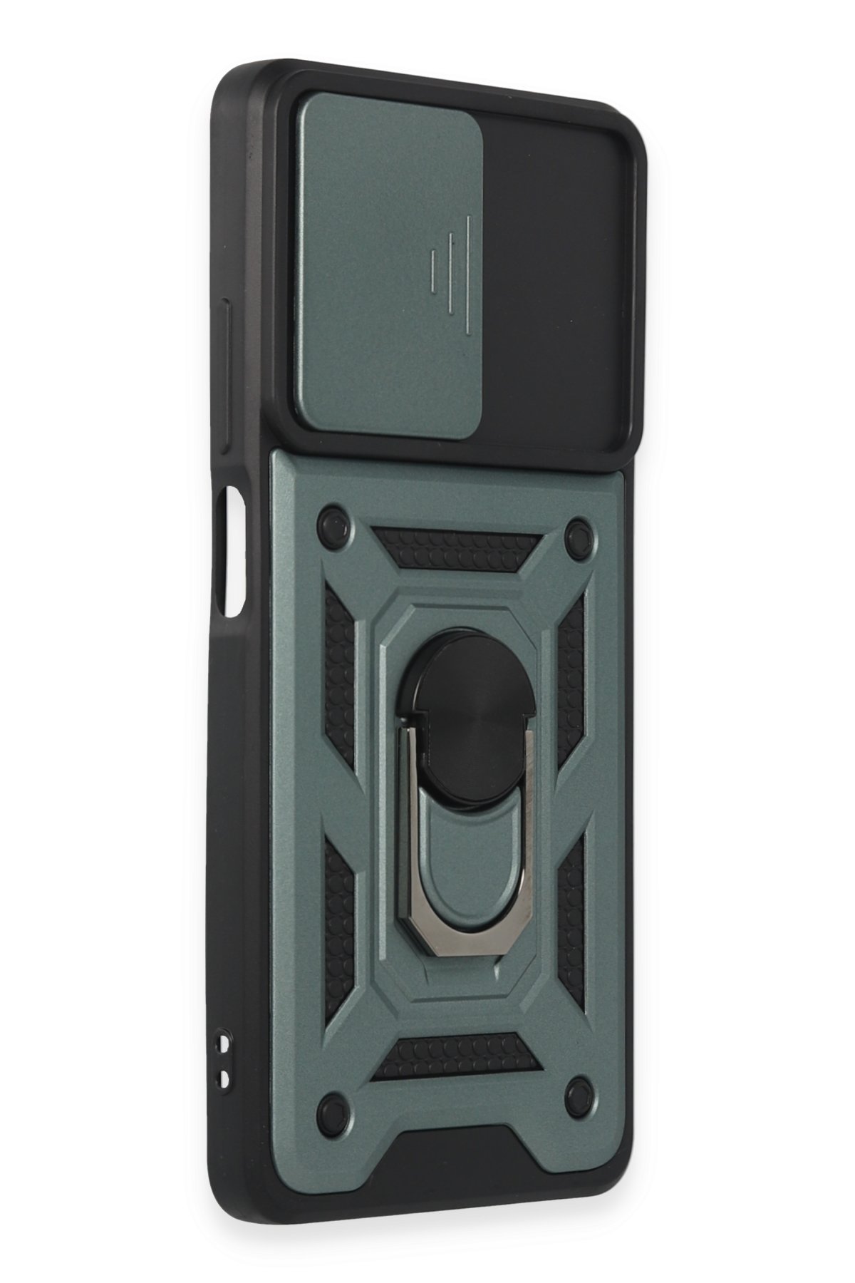 Newface Xiaomi Poco X5 Pro 5G Kılıf Zuma Kartvizitli Yüzüklü Silikon - Siyah