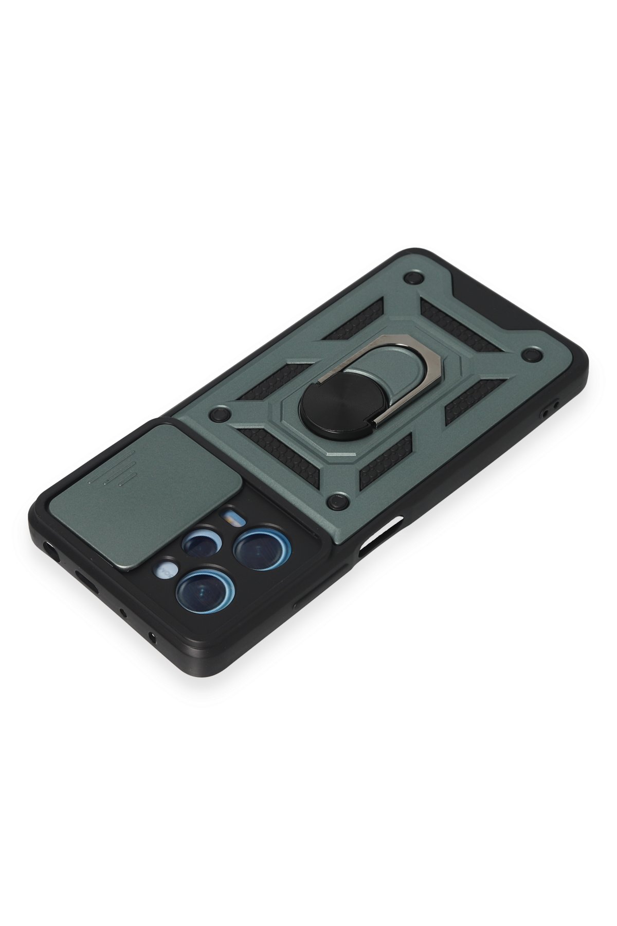 Newface Xiaomi Poco X5 Pro 5G Kılıf Zuma Kartvizitli Yüzüklü Silikon - Siyah