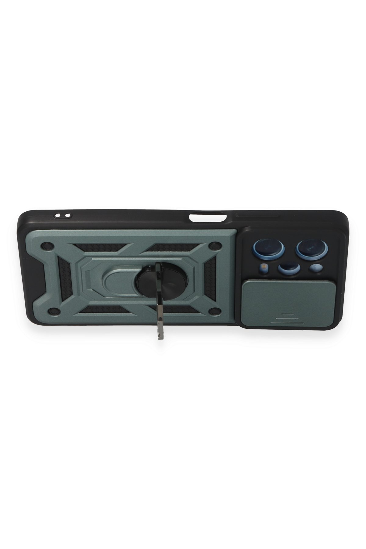 Newface Xiaomi Poco X5 Pro 5G Kılıf Zuma Kartvizitli Yüzüklü Silikon - Siyah