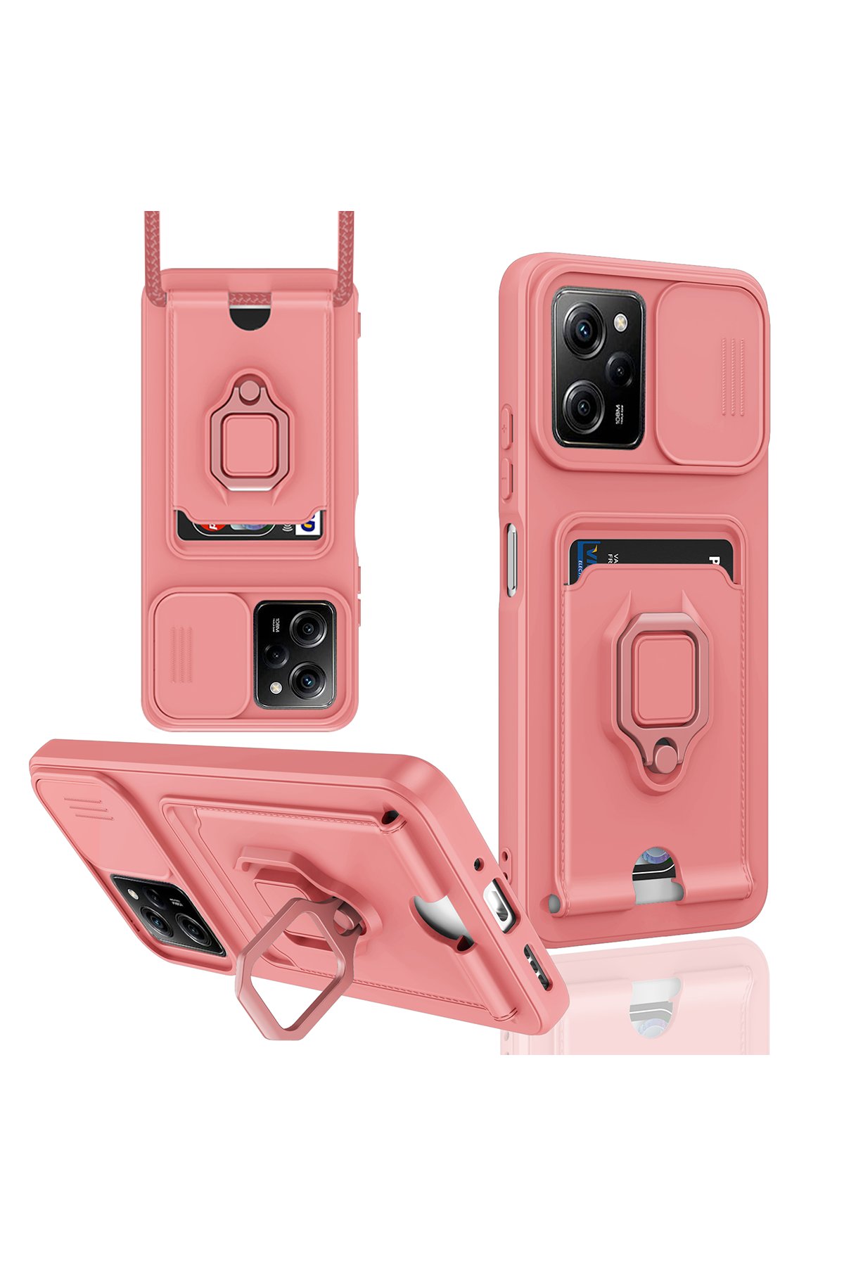 Newface Xiaomi Poco X5 Pro 5G Kılıf Optimum Silikon - Kırmızı