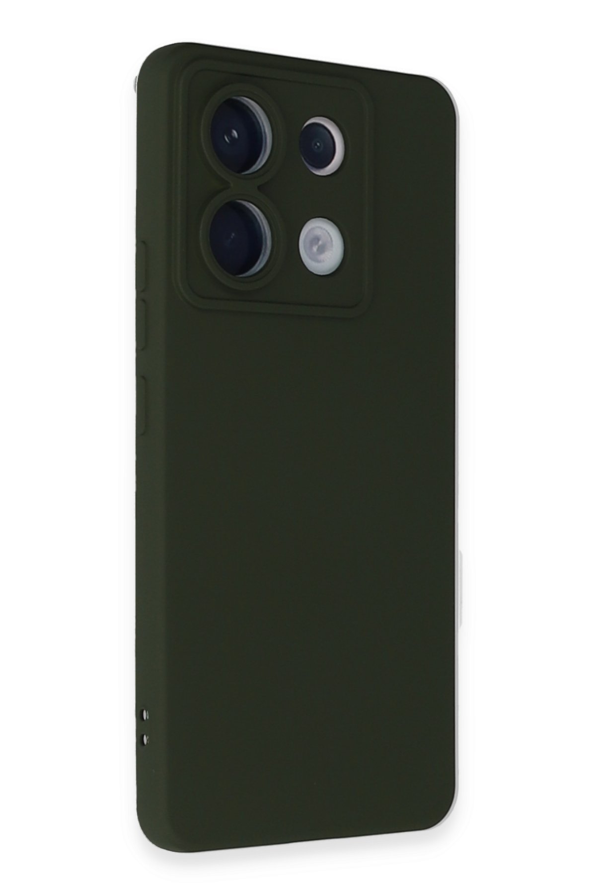 Newface Xiaomi Poco X6 Kılıf Joy Lens Standlı Kapak - Koyu Yeşil