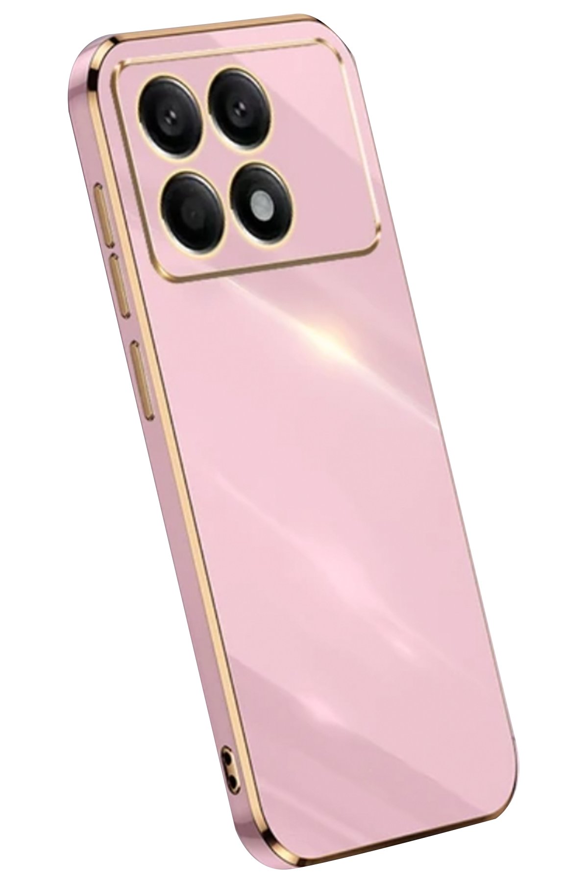 Newface Xiaomi Poco X6 Pro Kılıf Nano içi Kadife Silikon - Pudra