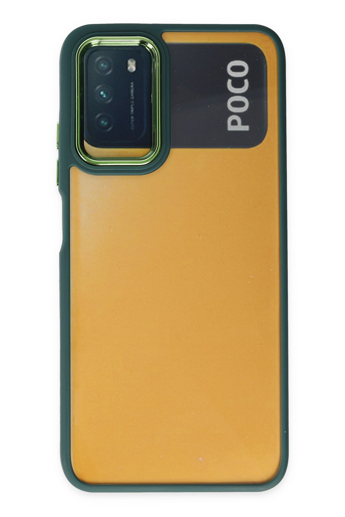 Newface Xiaomi Pocophone M3 Kılıf Pars Lens Yüzüklü Silikon - Gümüş