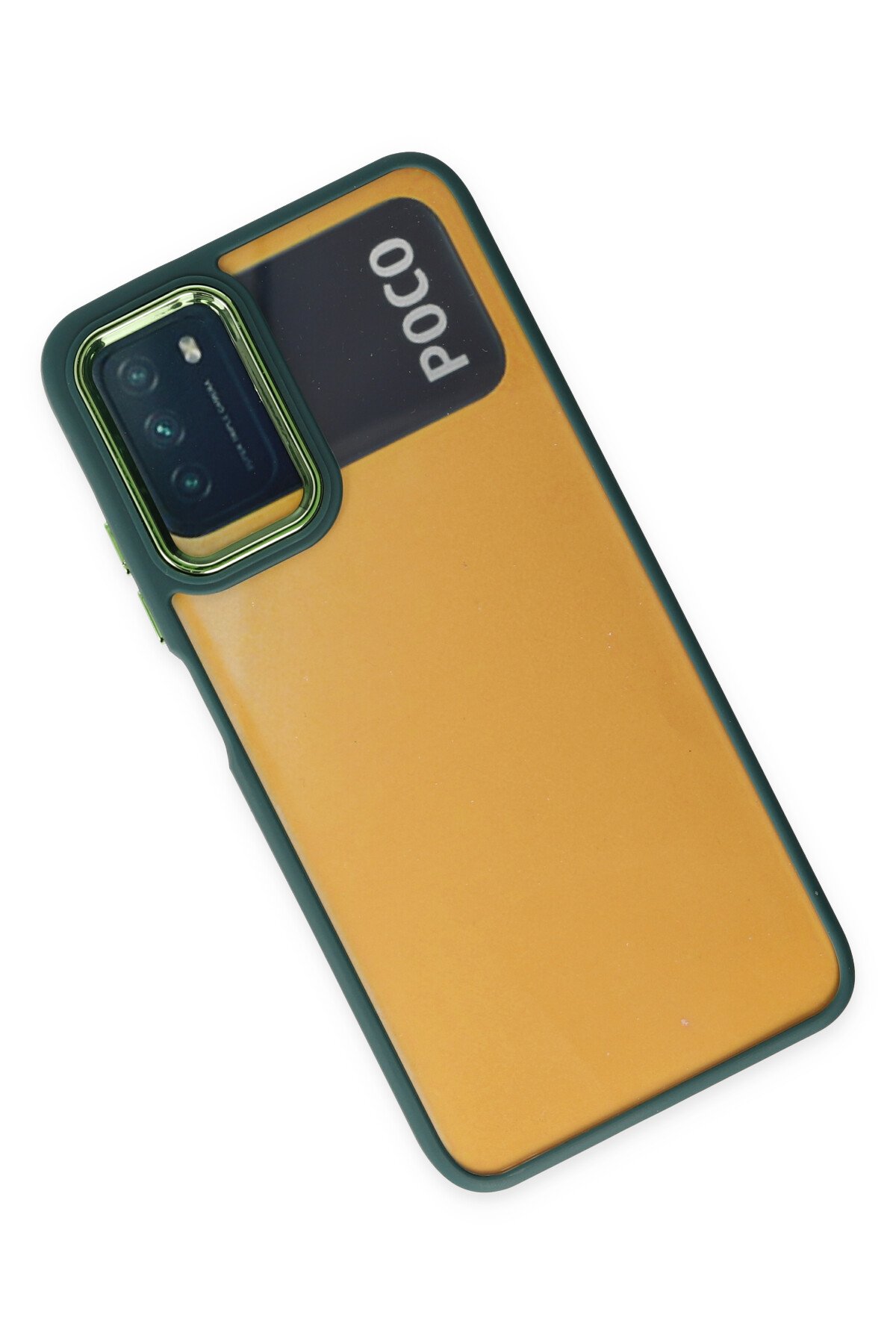 Newface Xiaomi Pocophone M3 Kılıf Pars Lens Yüzüklü Silikon - Gümüş