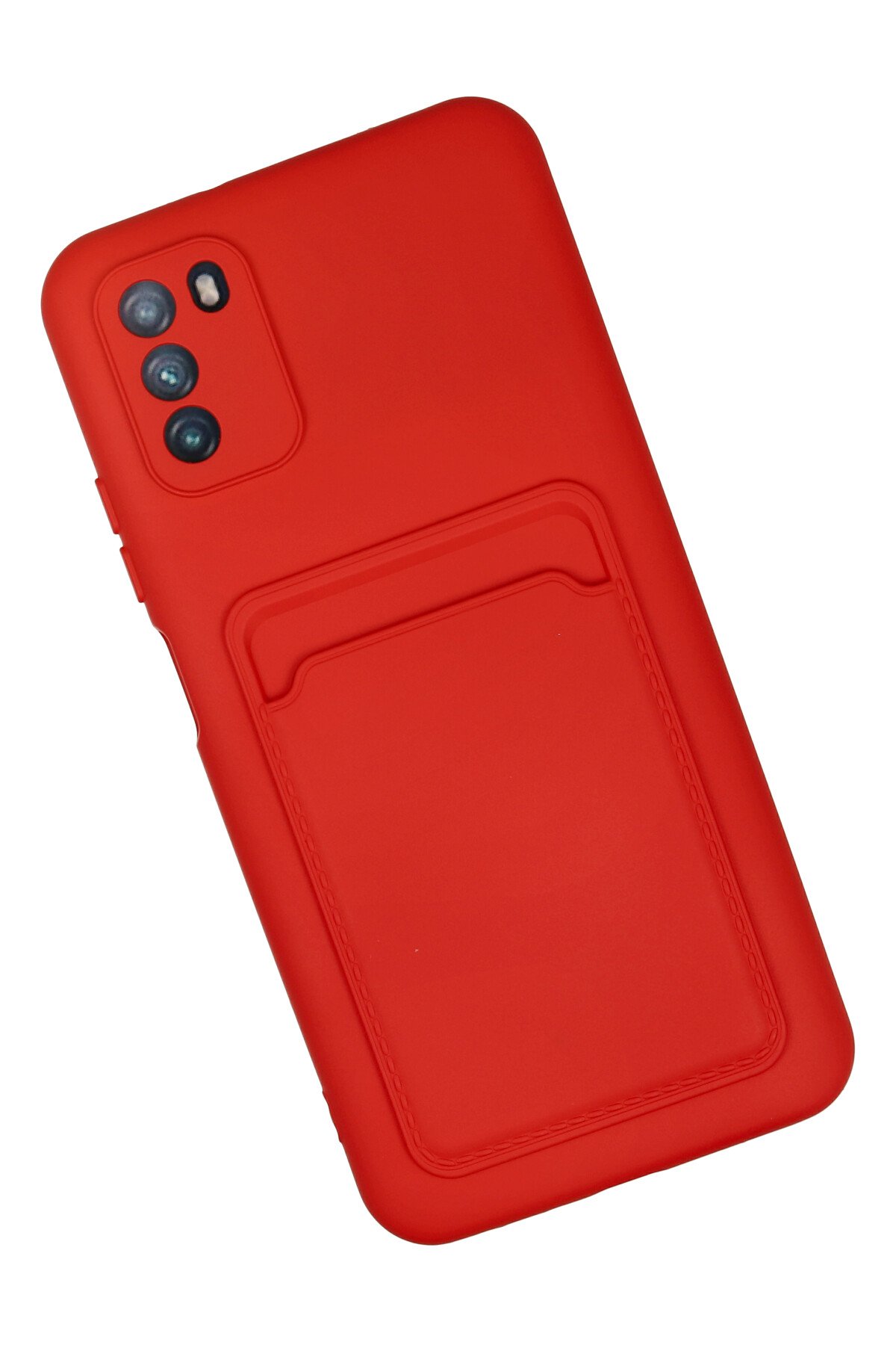 Newface Xiaomi Pocophone M3 Kılıf Range Yüzüklü Silikon - Siyah