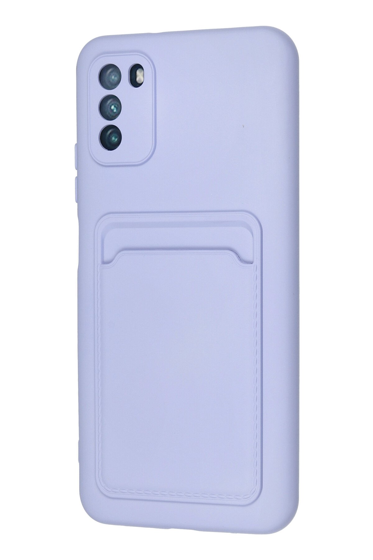 Newface Xiaomi Pocophone M3 Kılıf Montreal Yüzüklü Silikon Kapak - Lacivert