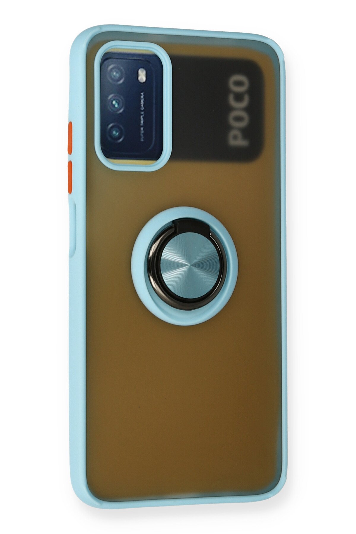 Newface Xiaomi Pocophone M3 Kılıf Zuma Kartvizitli Yüzüklü Silikon - Yeşil