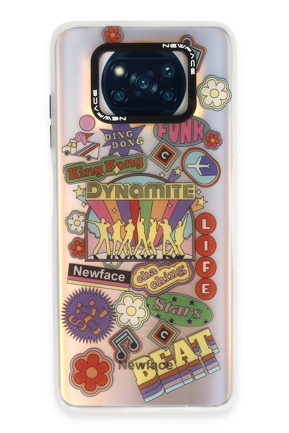 Newface Xiaomi Pocophone X3 Kılıf Simli Yüzüklü Silikon - Yeşil