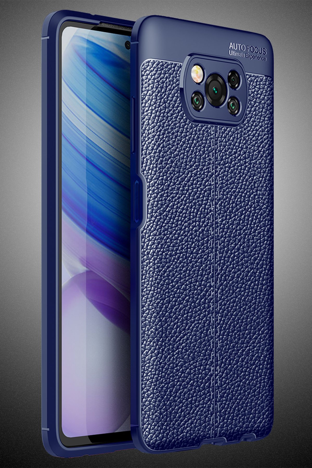 Newface Xiaomi Pocophone X3 Kılıf Sofya Yüzüklü Silikon Kapak - Rose