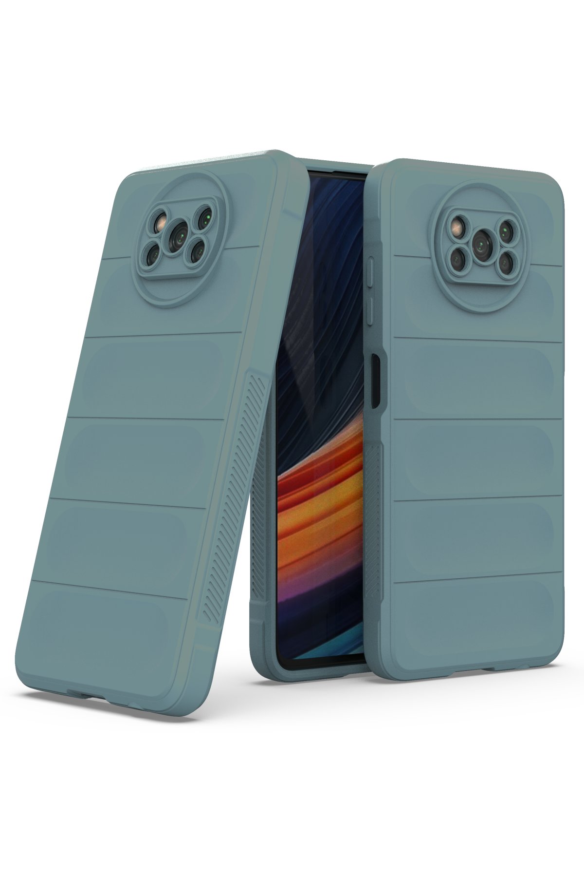 Newface Xiaomi Pocophone X3 Kılıf Optimum Silikon - Sky Blue