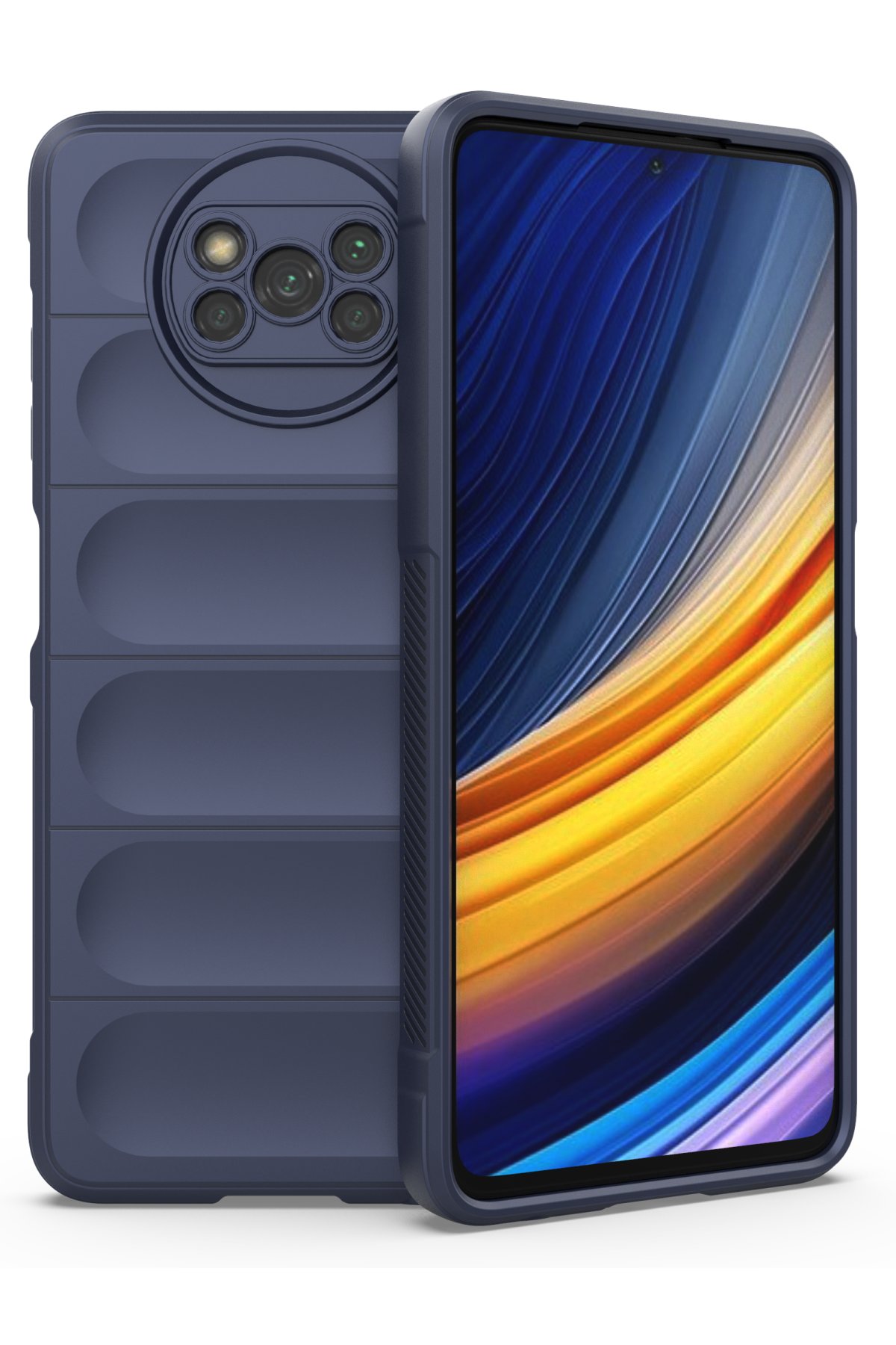 Newface Xiaomi Pocophone X3 Kılıf Nano içi Kadife Silikon - Lila