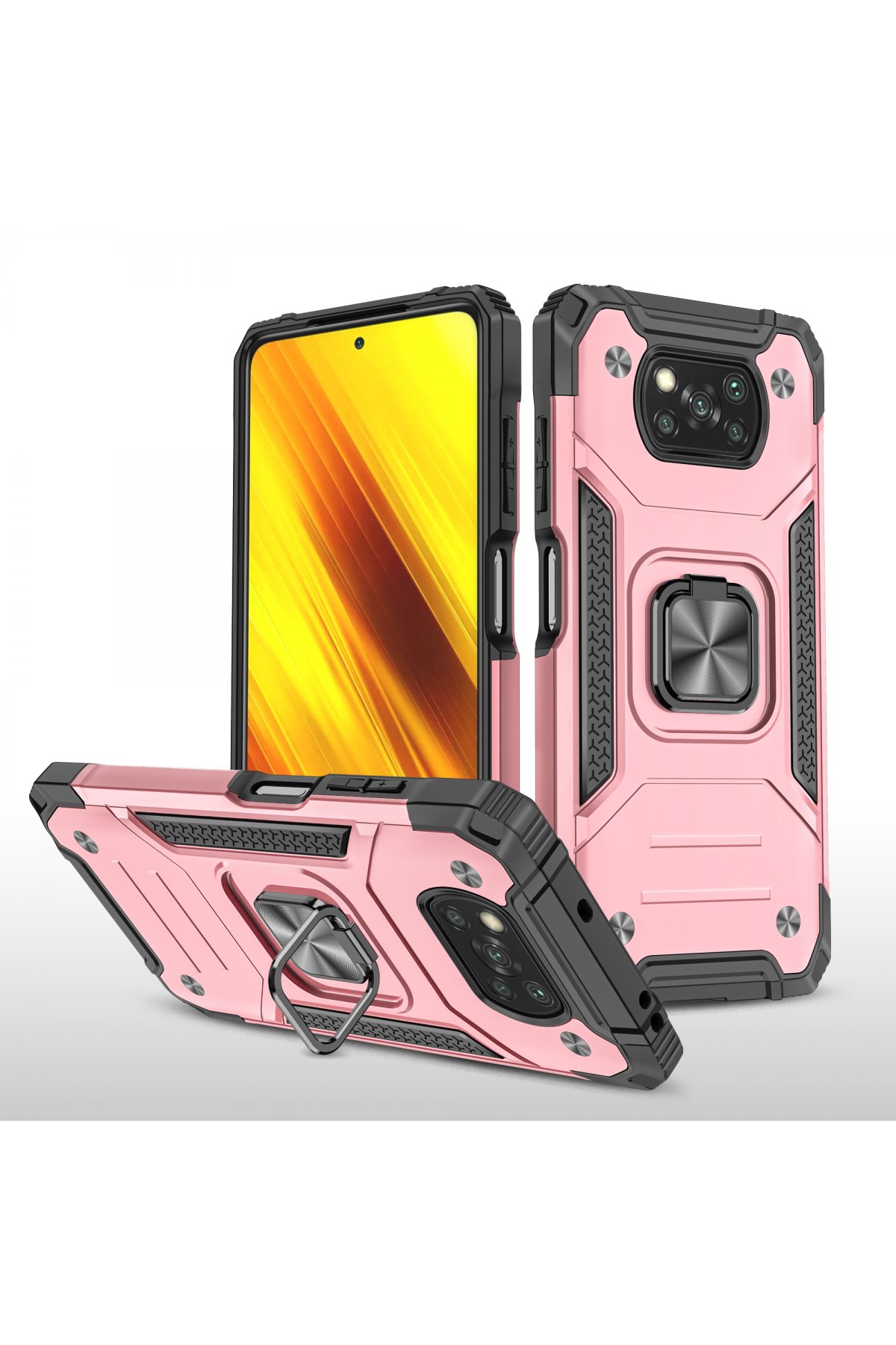 Newface Xiaomi Pocophone X3 Pro Kılıf Montreal Silikon Kapak - Mor