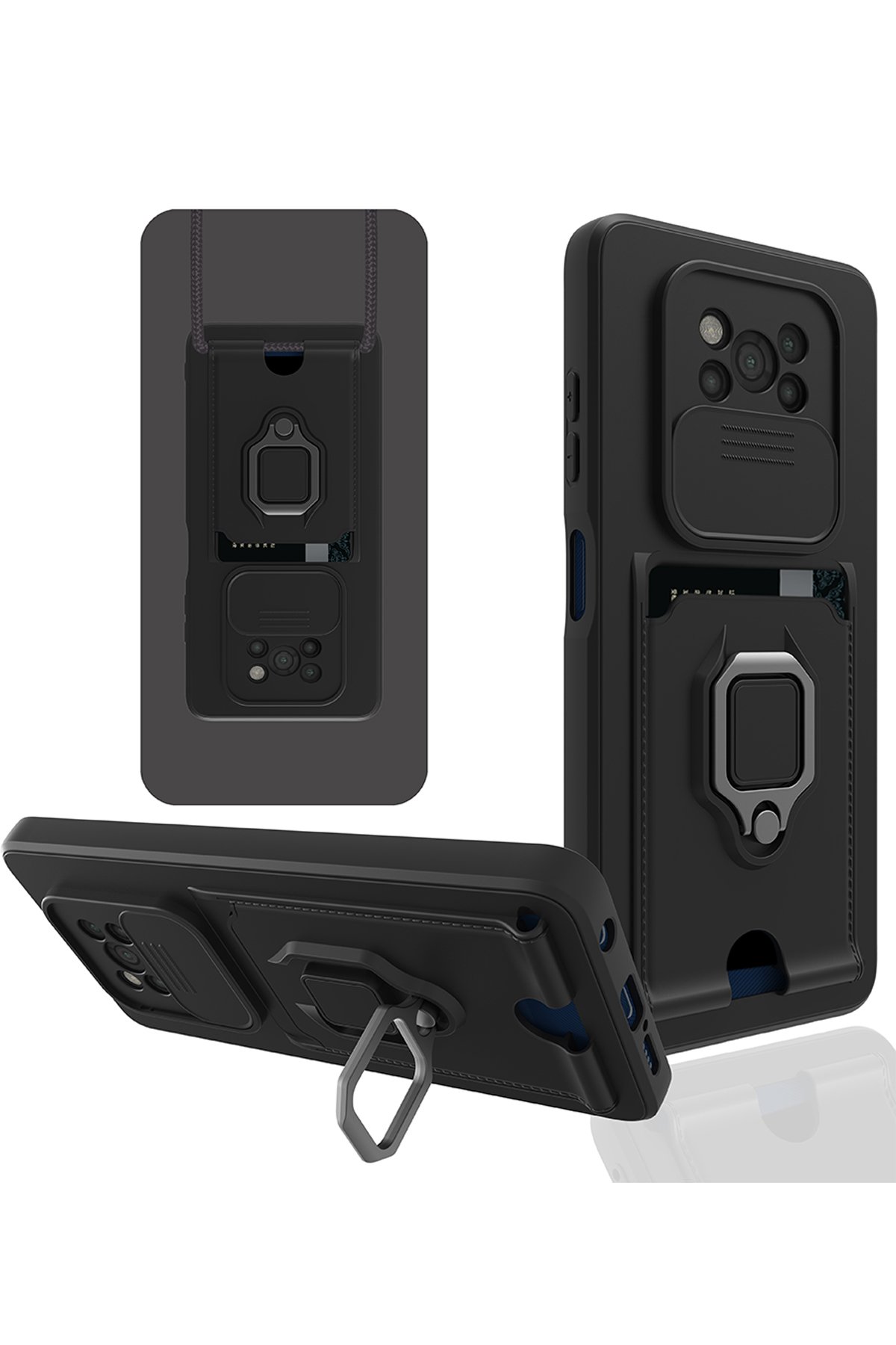 Newface Xiaomi Pocophone X3 Kılıf Montreal Silikon Kapak - Mor