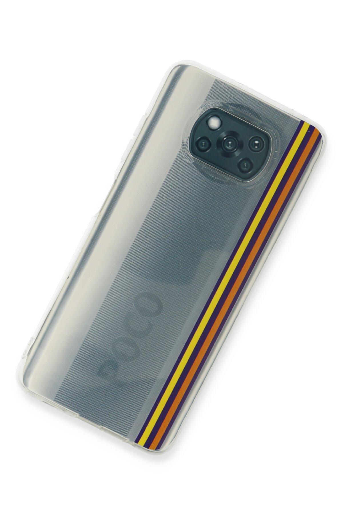 Newface Xiaomi Pocophone X3 Pro Kılıf Palm Buzlu Kamera Sürgülü Silikon - Lila