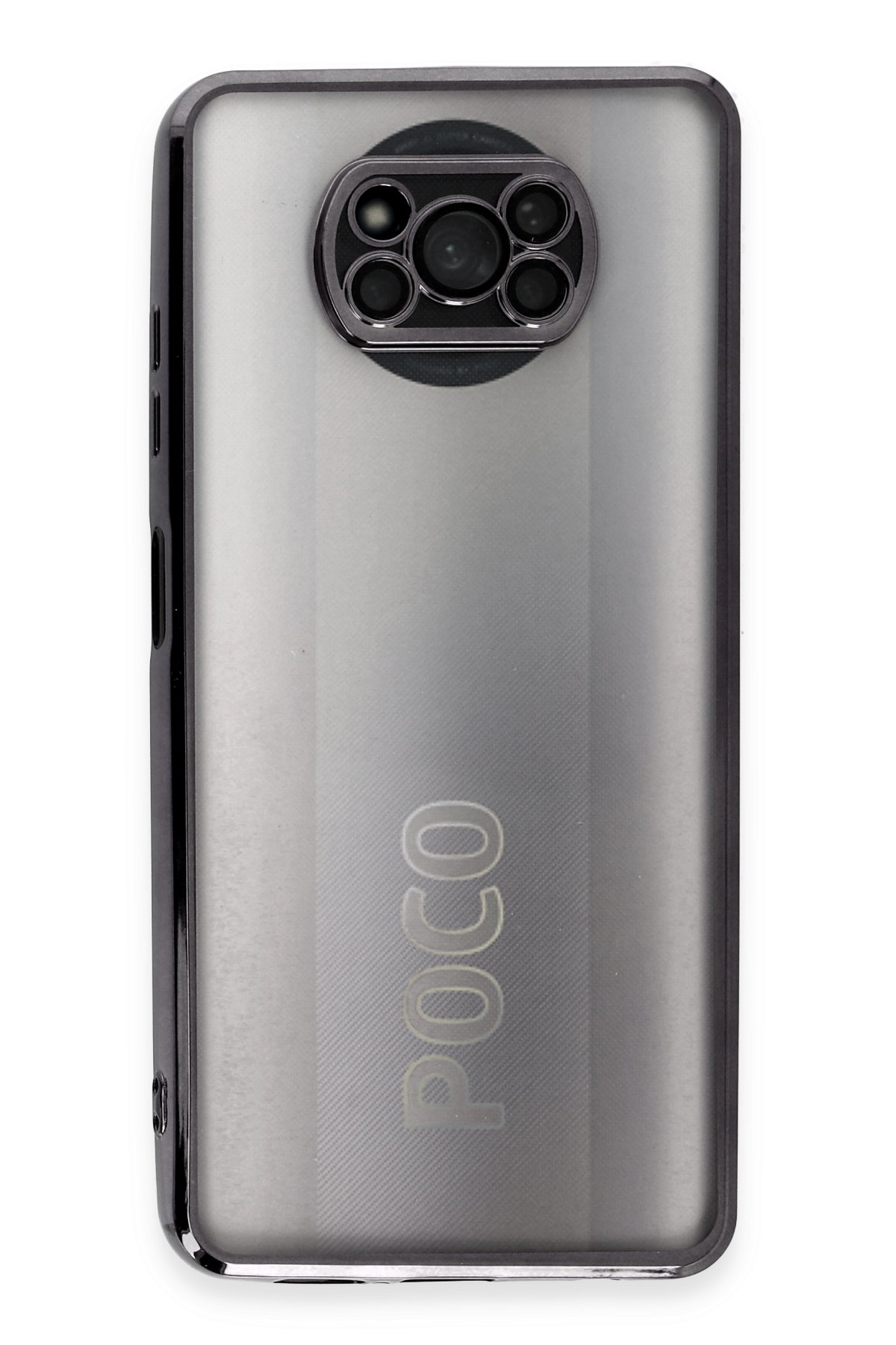 Newface Xiaomi Pocophone X3 Pro Kılıf Palm Buzlu Kamera Sürgülü Silikon - Lila