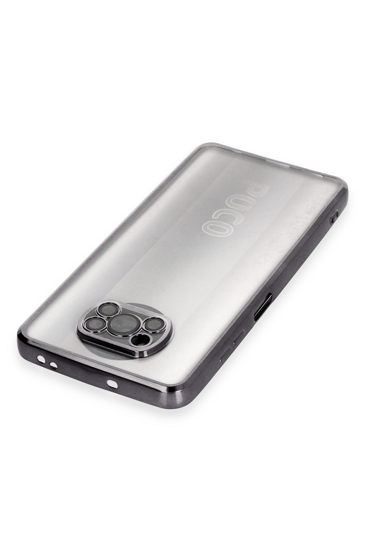 Newface Xiaomi Pocophone X3 Pro Kılıf Palm Buzlu Kamera Sürgülü Silikon - Lila