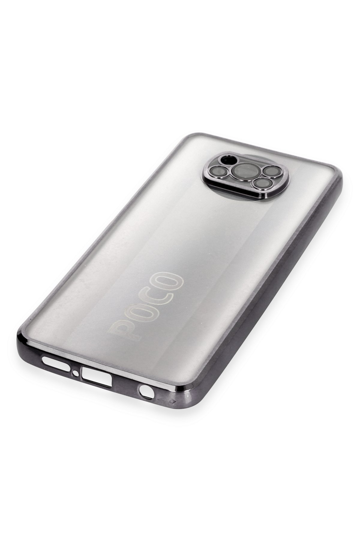 Newface Xiaomi Pocophone X3 Pro Kılıf Palm Buzlu Kamera Sürgülü Silikon - Lila