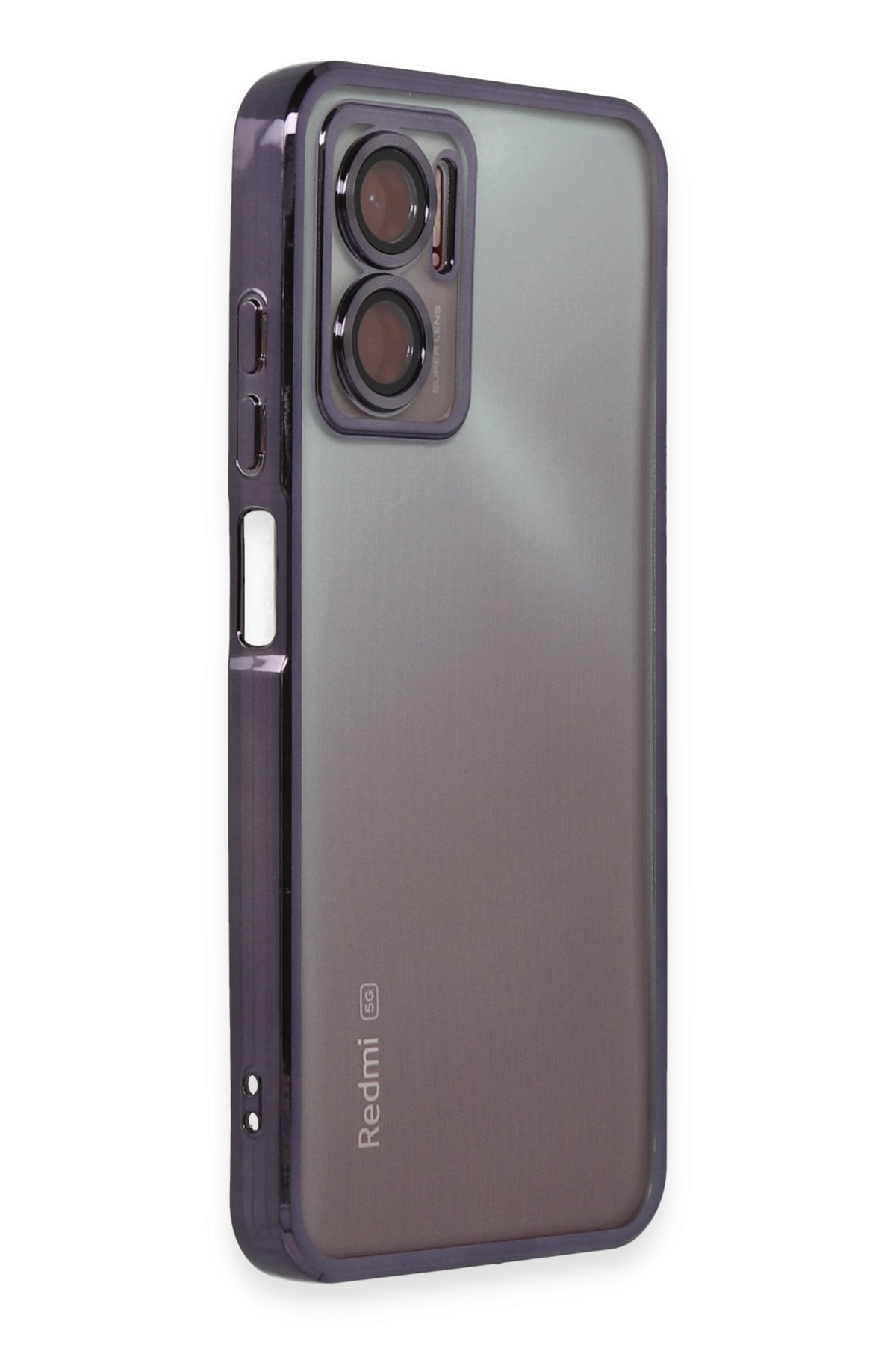 Newface Xiaomi Redmi 10 5G Kılıf Razer Lensli Silikon - Siyah