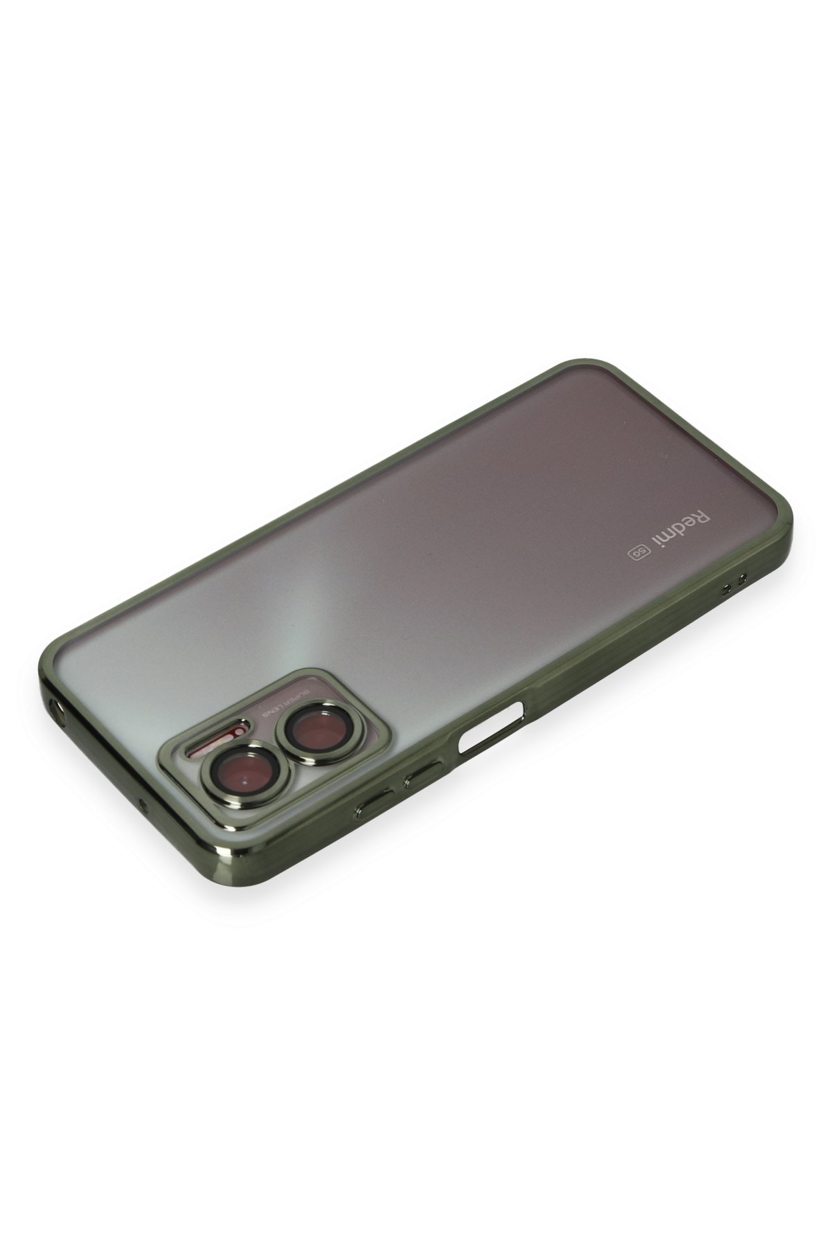 Newface Xiaomi Redmi 10 5G Kılıf Razer Lensli Silikon - Gümüş