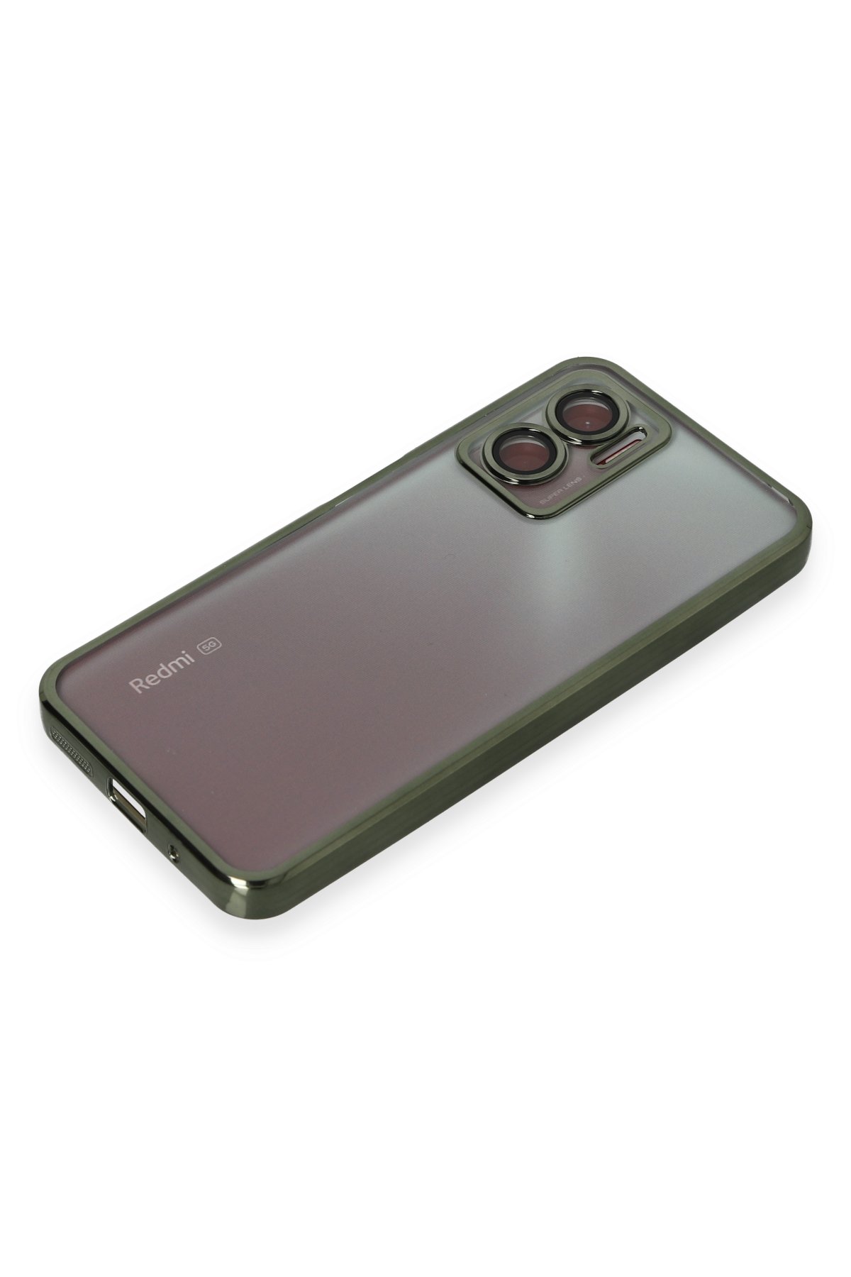 Newface Xiaomi Redmi 10 5G Kılıf Razer Lensli Silikon - Gümüş