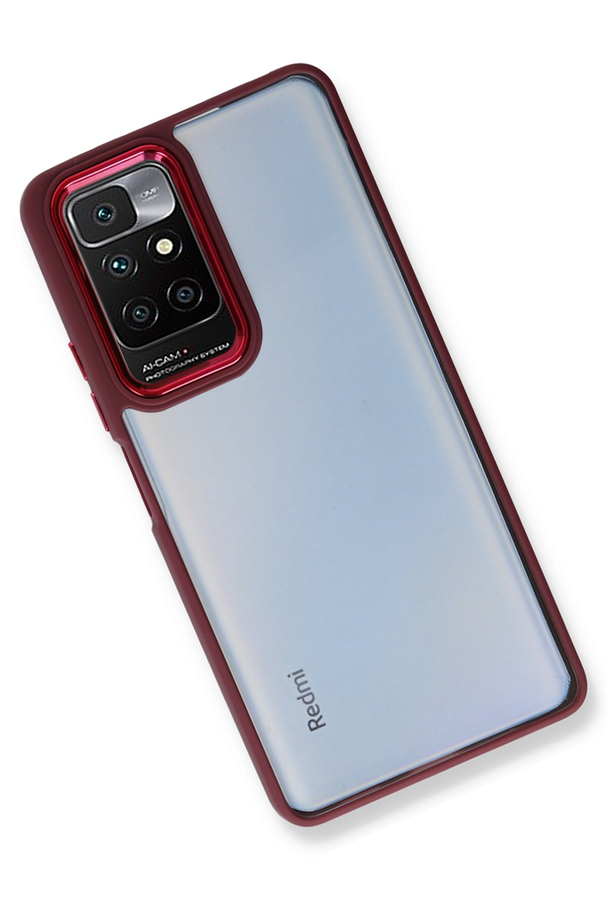 Newface Xiaomi Redmi 10 2022 Kılıf Nano içi Kadife Silikon - Kırmızı