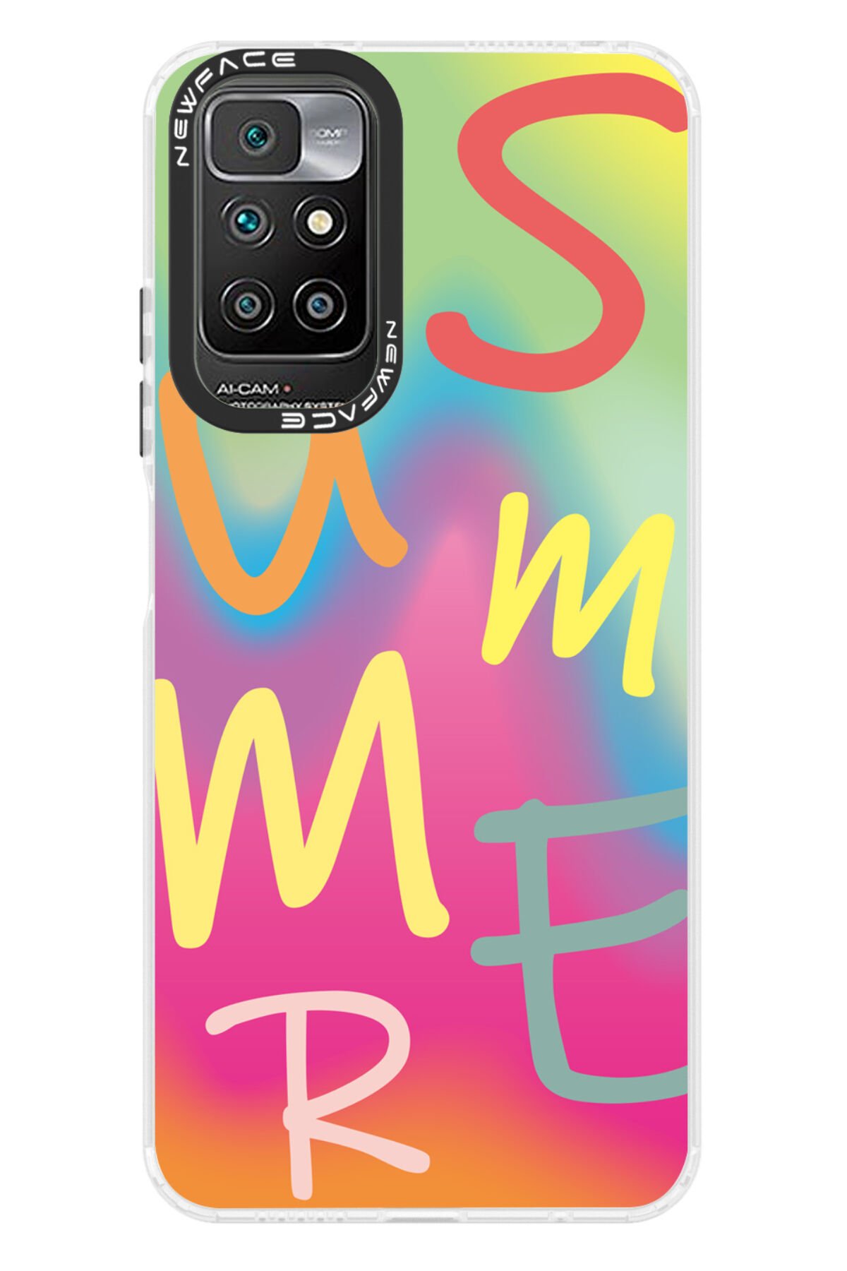 Newface Xiaomi Redmi 10 2022 Kılıf Zuma Kartvizitli Yüzüklü Silikon - Kırmızı