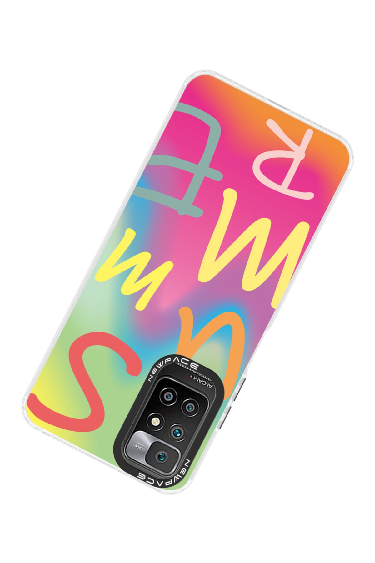 Newface Xiaomi Redmi 10 2022 Kılıf Zuma Kartvizitli Yüzüklü Silikon - Kırmızı