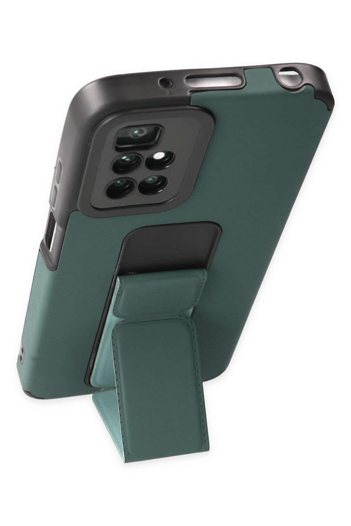 Newface Xiaomi Redmi 10 2022 Kılıf Zuma Kartvizitli Yüzüklü Silikon - Kırmızı