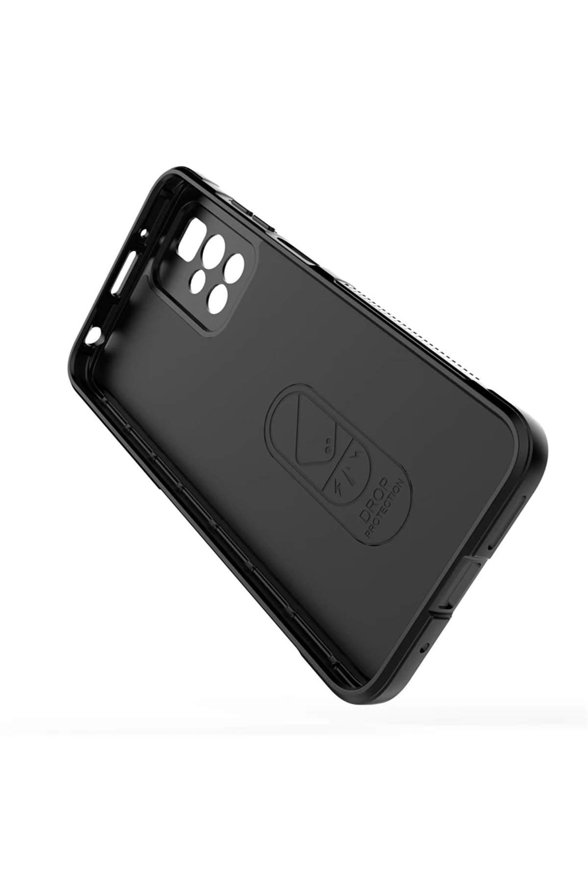 Newface Xiaomi Redmi 10 2022 Kılıf Mega Standlı Silikon - Pudra