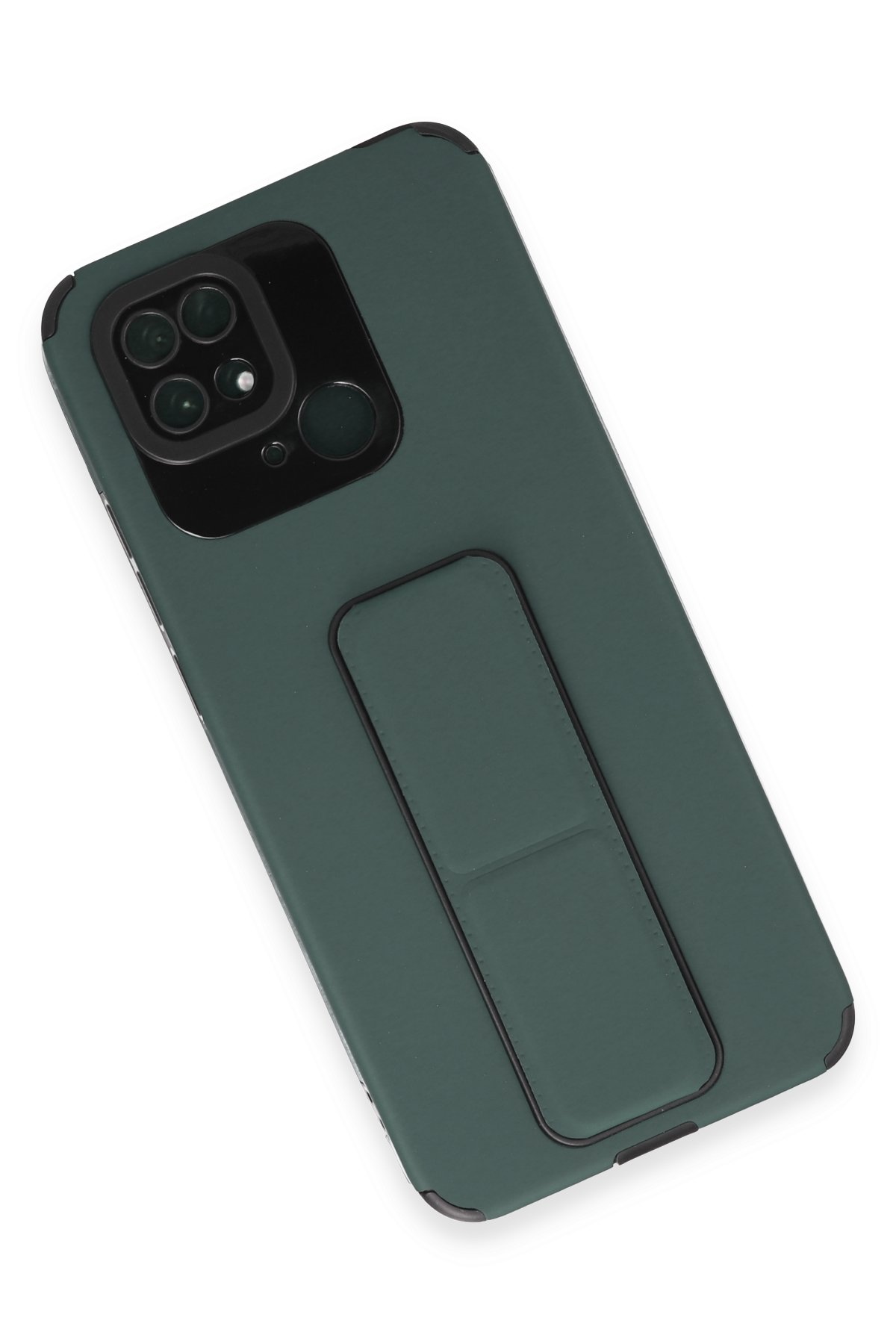 Newface Xiaomi Redmi 10C Kılıf Razer Lensli Silikon - Gümüş