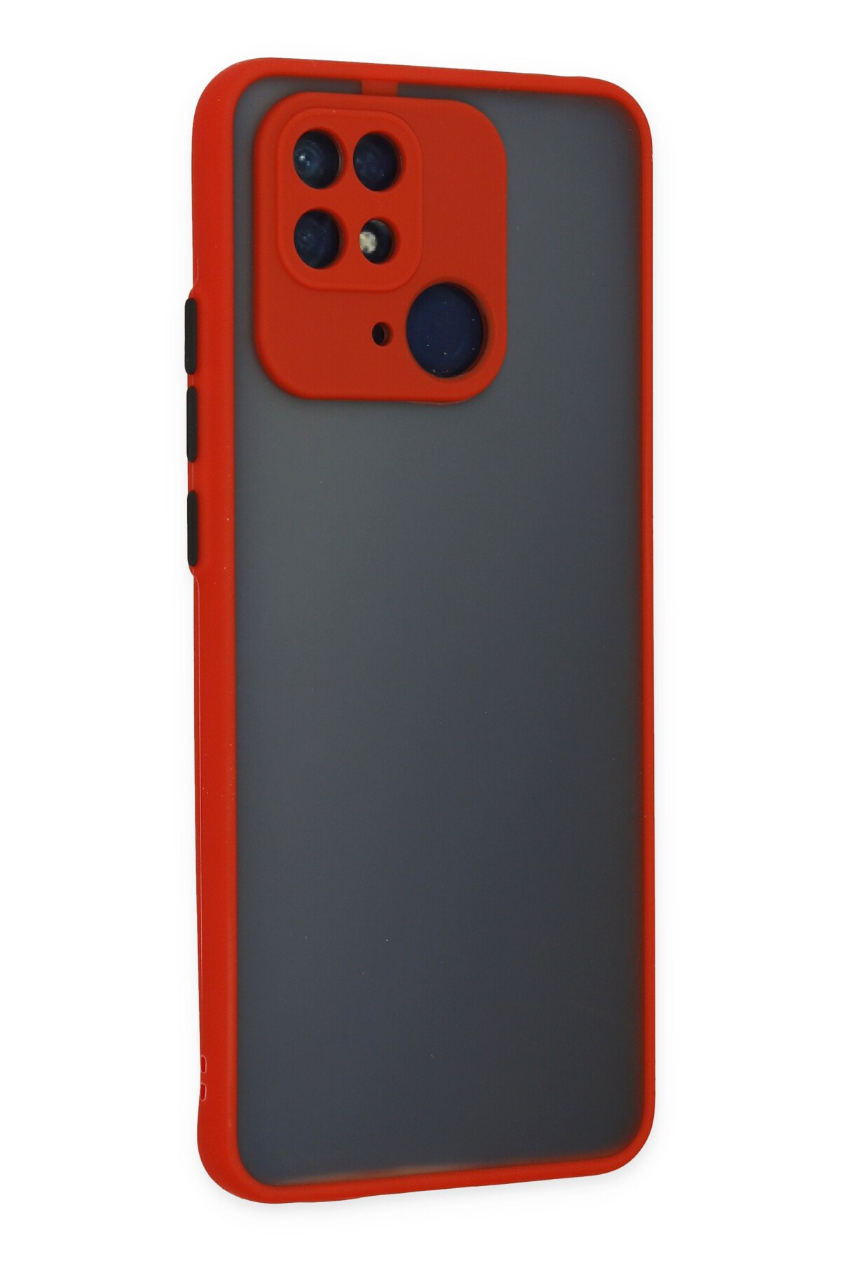 Newface Xiaomi Redmi 10C Kılıf Pars Lens Yüzüklü Silikon - Lacivert
