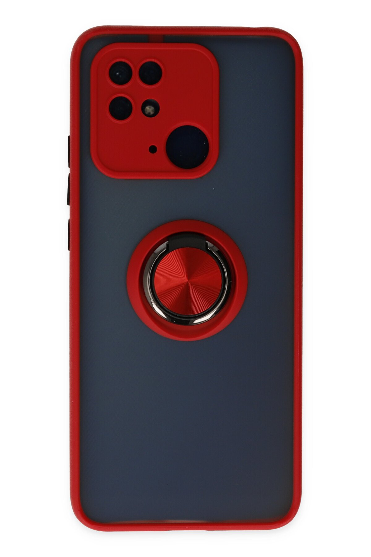 Newface Xiaomi Redmi 10C Kılıf Loop Deri Silikon - Siyah