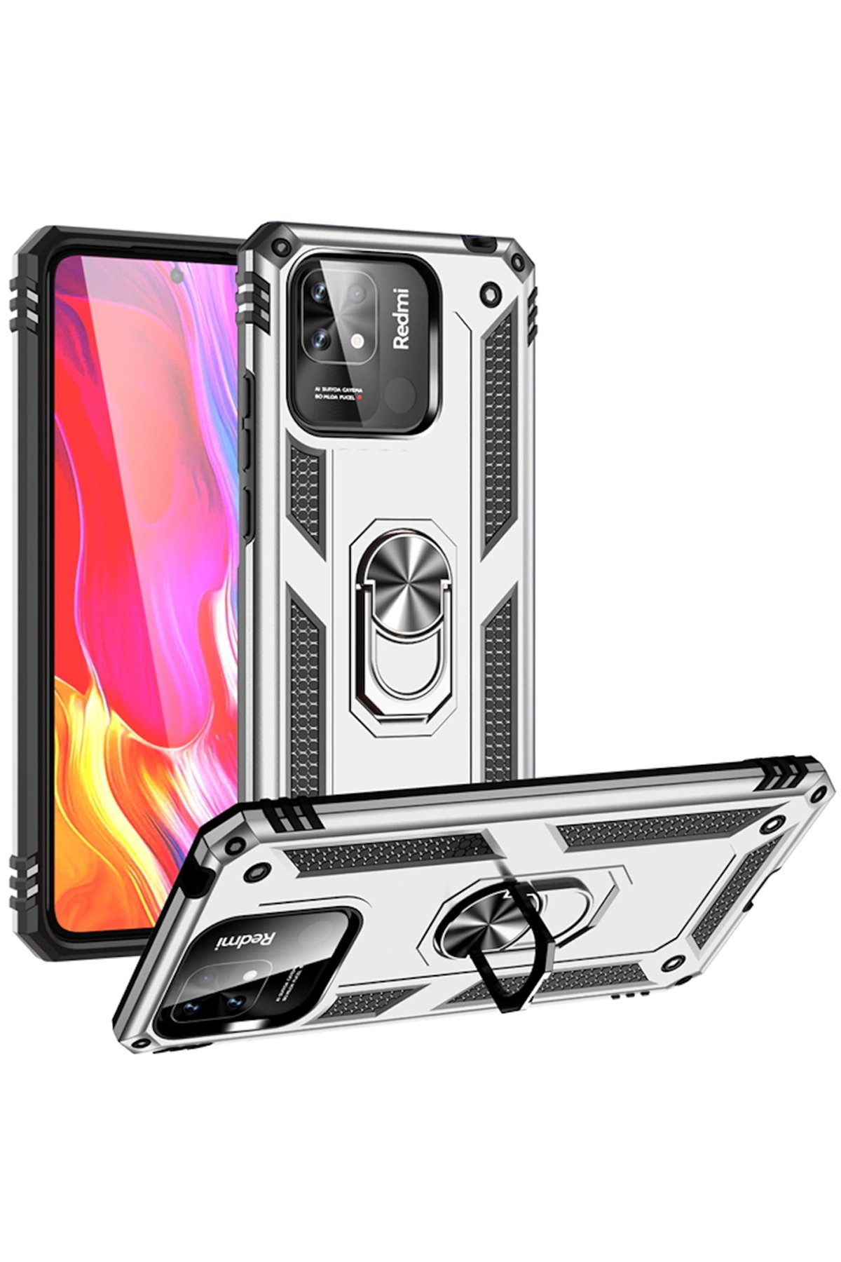 Newface Xiaomi Poco C40 Kılıf Mirror Desenli Kapak - Mirror - 1