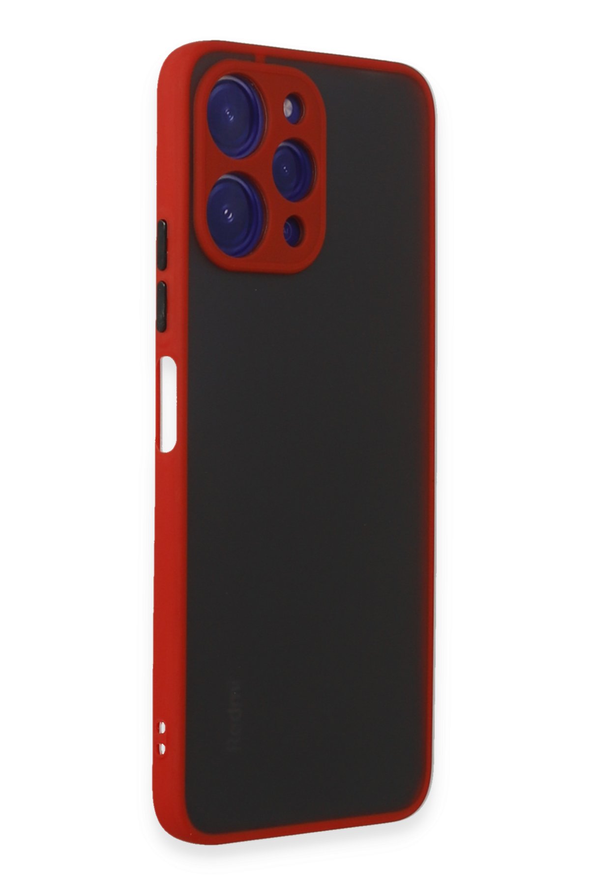 Newface Xiaomi Redmi 12 Kılıf Zuma Kartvizitli Yüzüklü Silikon - Kırmızı