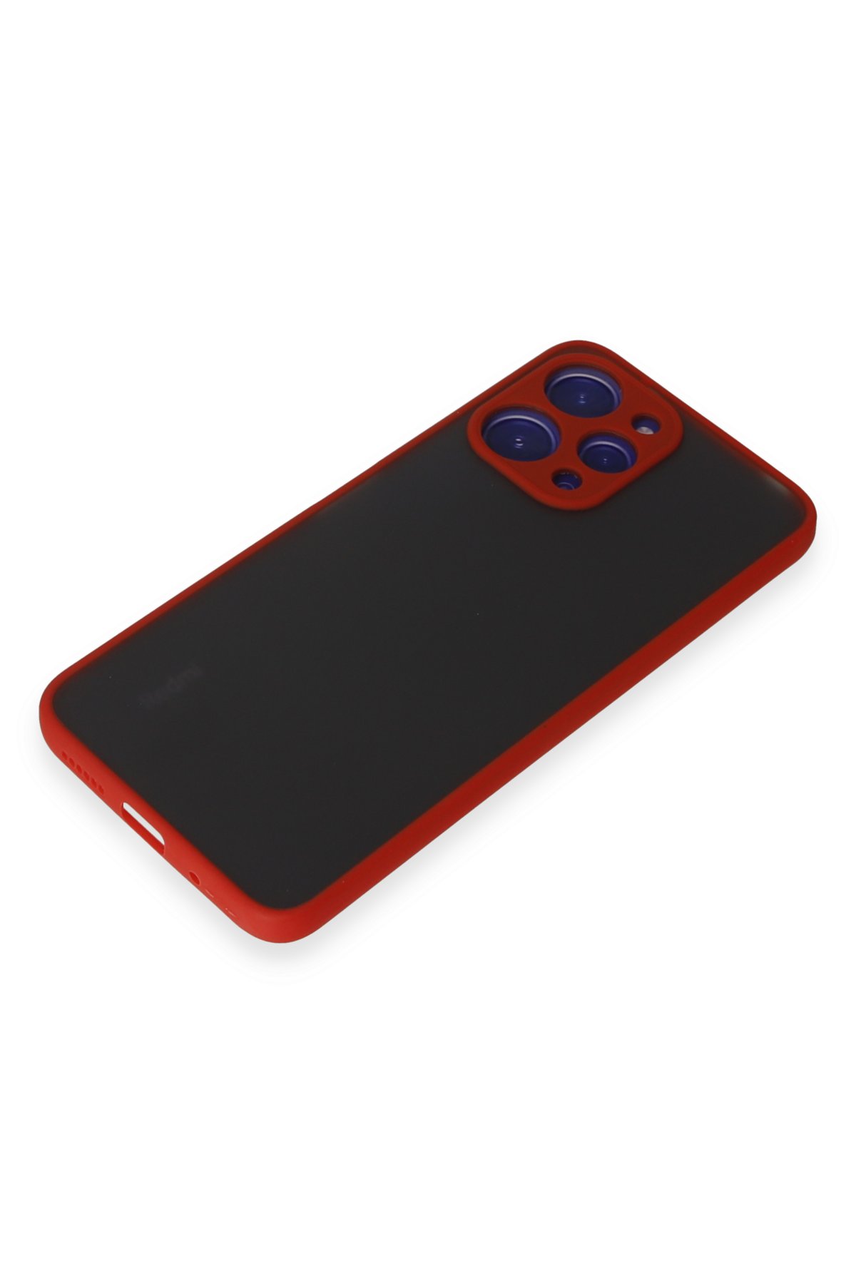 Newface Xiaomi Redmi 12 Kılıf Zuma Kartvizitli Yüzüklü Silikon - Kırmızı