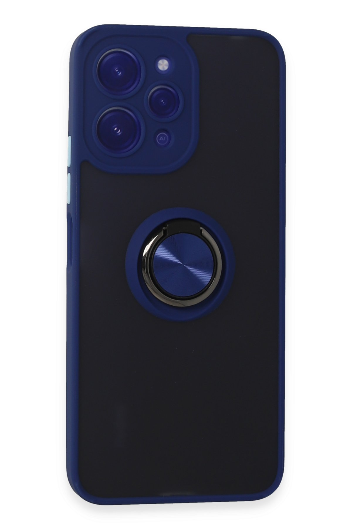 Newface Xiaomi Redmi 12 Kılıf Pars Lens Yüzüklü Silikon - Lacivert