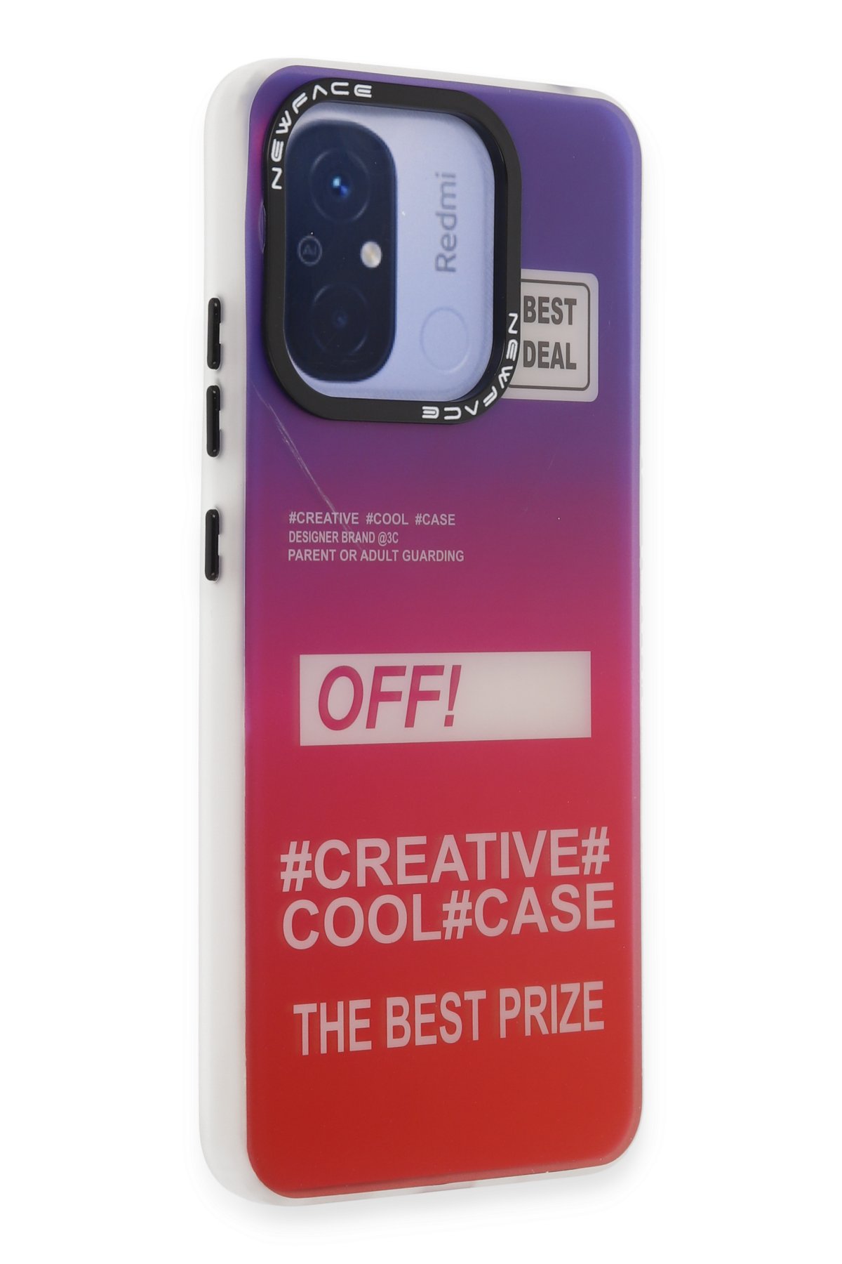 Newface Xiaomi Redmi 12C Kılıf Reflexion Desenli Kapak - Desen 7