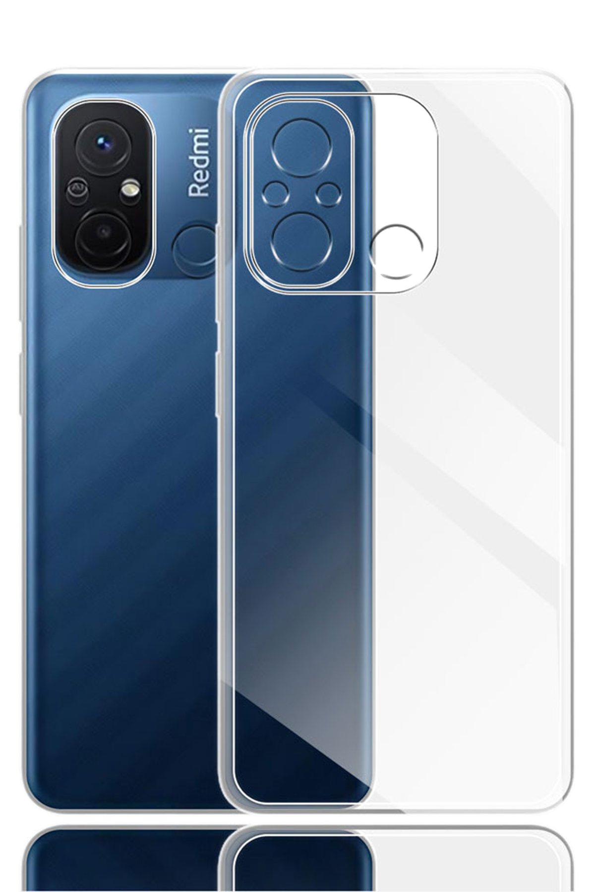 Newface Xiaomi Redmi 12C Kılıf Platin Silikon - Yeşil