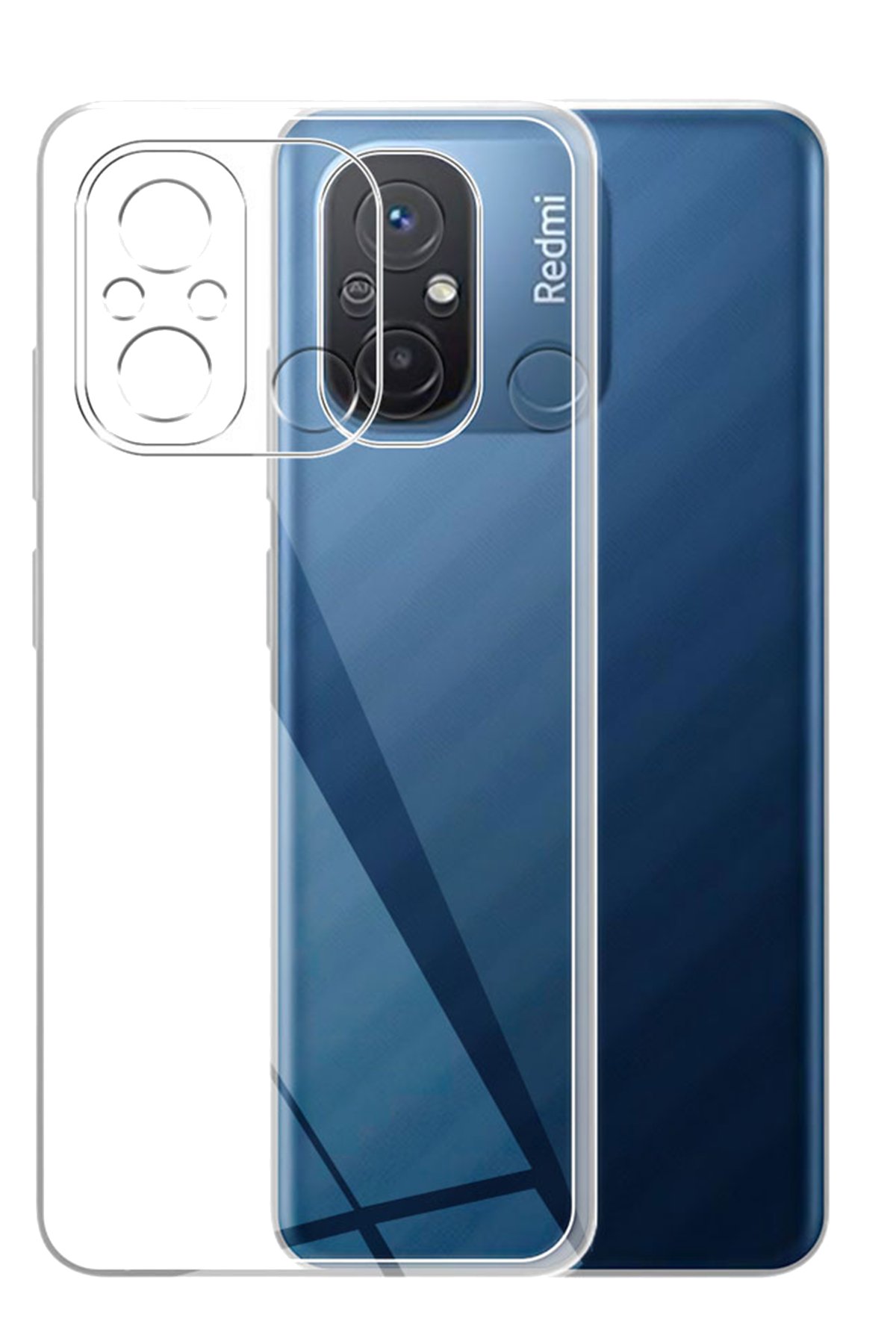 Newface Xiaomi Redmi 12C Kılıf Platin Silikon - Yeşil