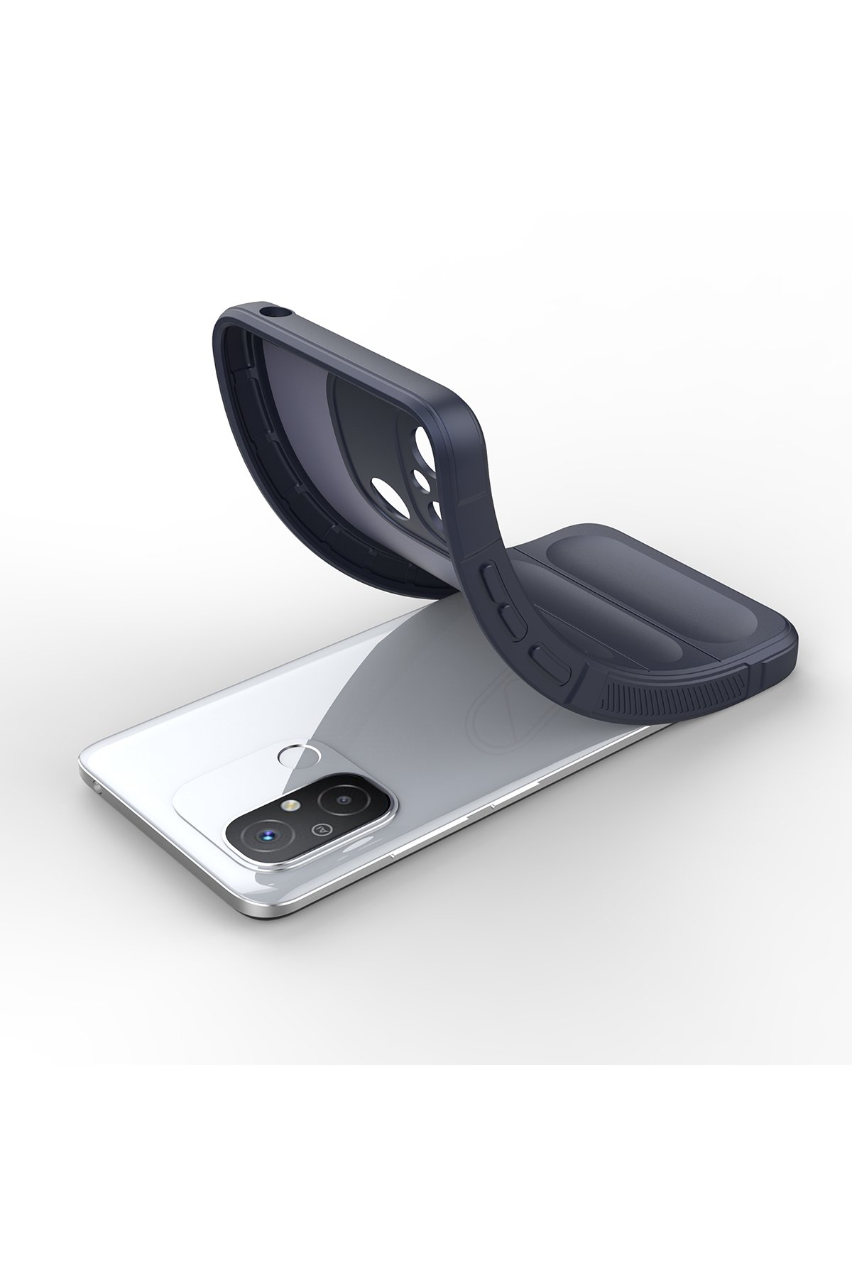 Newface Xiaomi Redmi 12C Kılıf Elegant Kapak - Açık Mavi