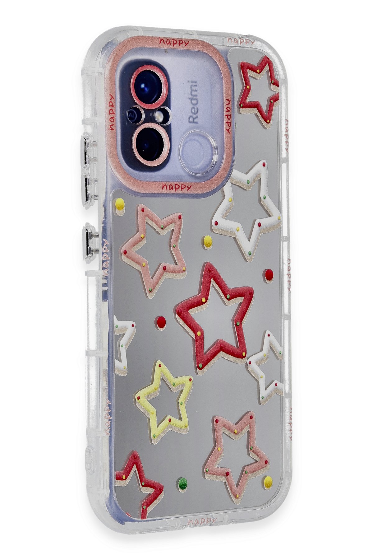 Newface Xiaomi Redmi 12C Kılıf Zuma Kartvizitli Yüzüklü Silikon - Pembe