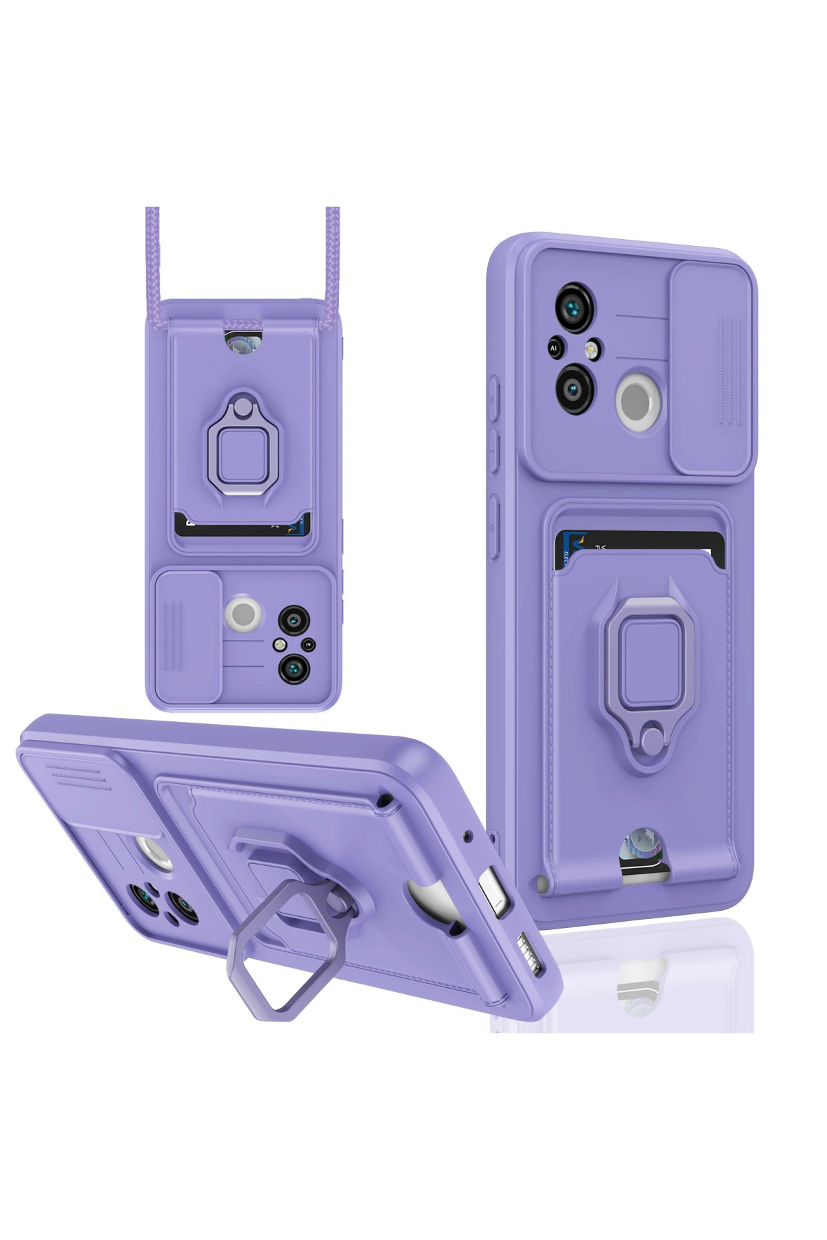 Newface Xiaomi Redmi 12C Kılıf Reflexion Desenli Kapak - Desen 10