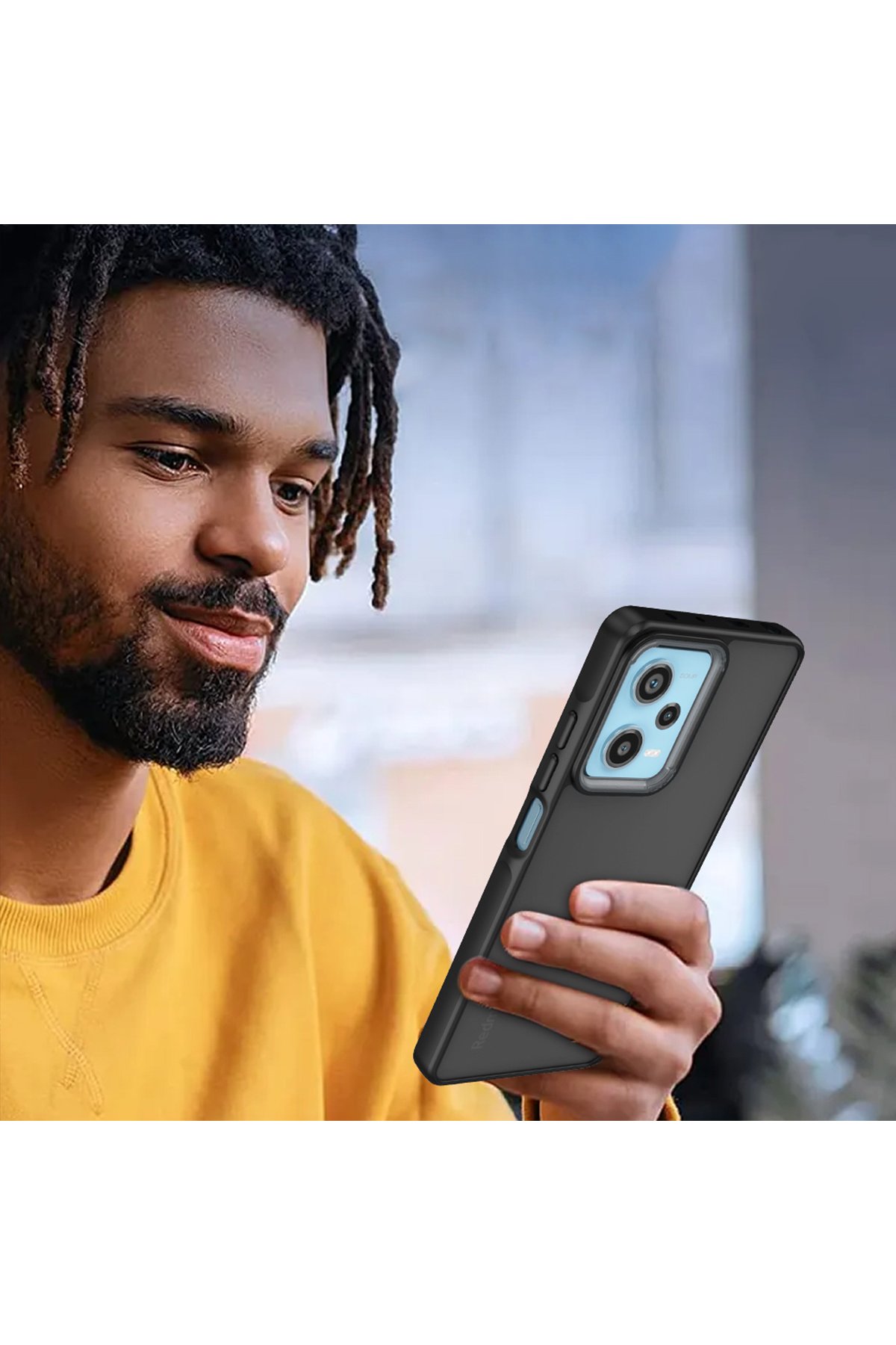 Newface Xiaomi Redmi 13 4G Kılıf Pars Lens Yüzüklü Silikon - Kırmızı