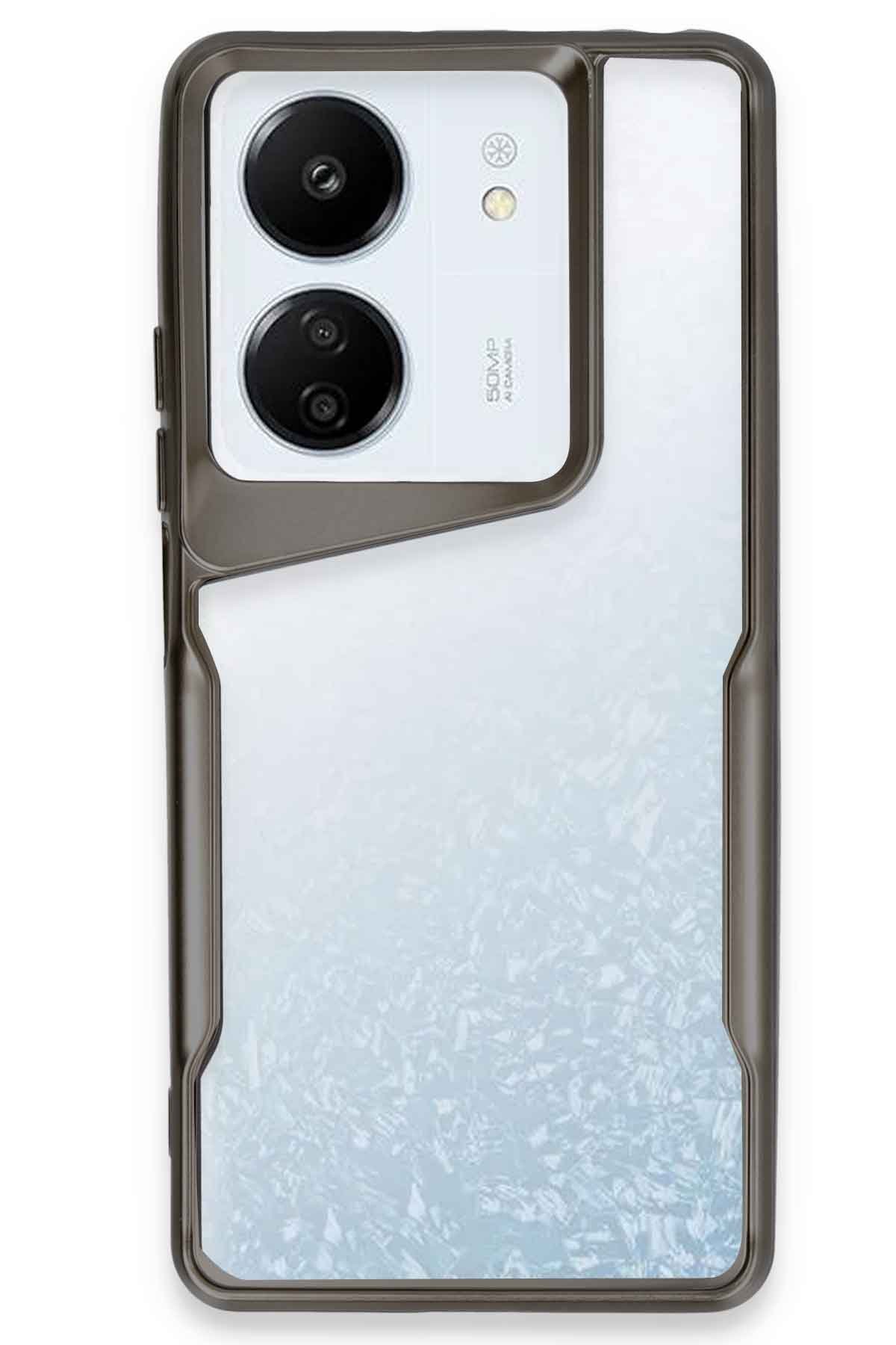 Newface Xiaomi Redmi 13C Kılıf Montreal Silikon Kapak - Kırmızı