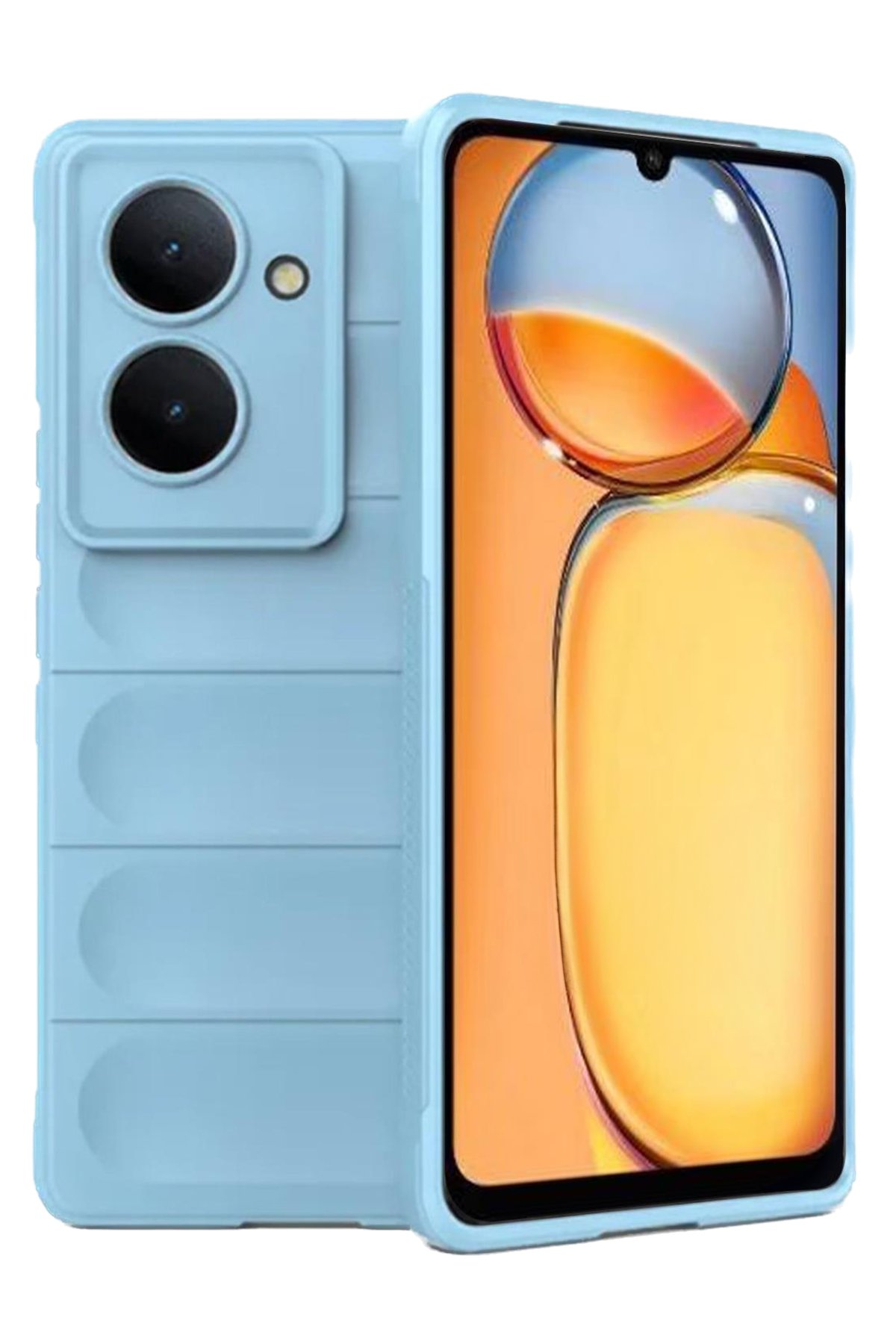 Newface Xiaomi Poco C65 Kılıf Nano içi Kadife Silikon - Sarı