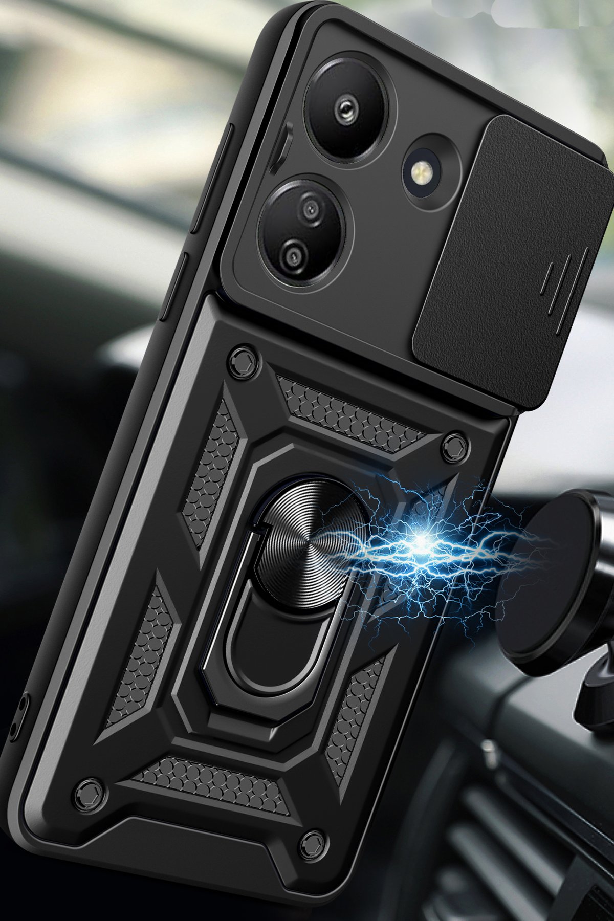 Newface Xiaomi Poco C65 Kılıf Trend S Plus Kapaklı Kılıf - Lacivert