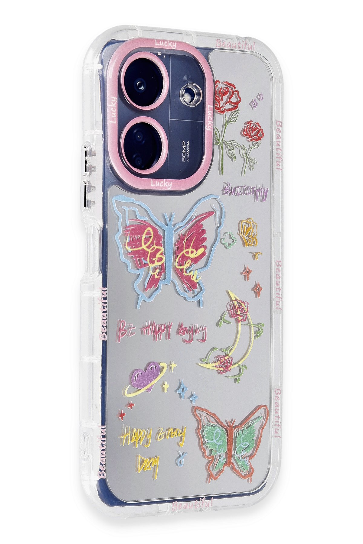 Newface Xiaomi Redmi 13C Kılıf Mirror Desenli Kapak - Mirror - 2