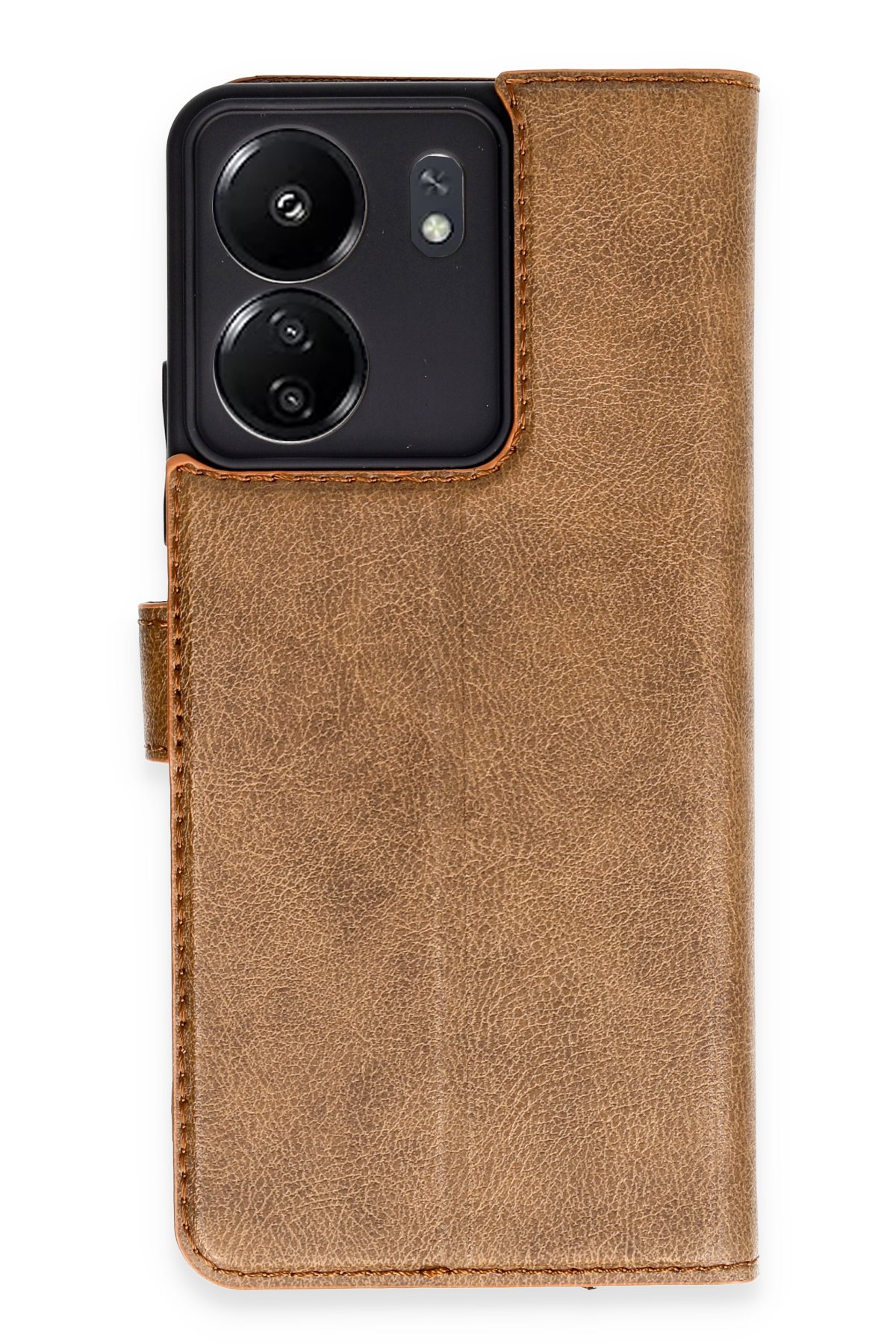 Newface Xiaomi Redmi 13C Kılıf Flip Cover - Taba